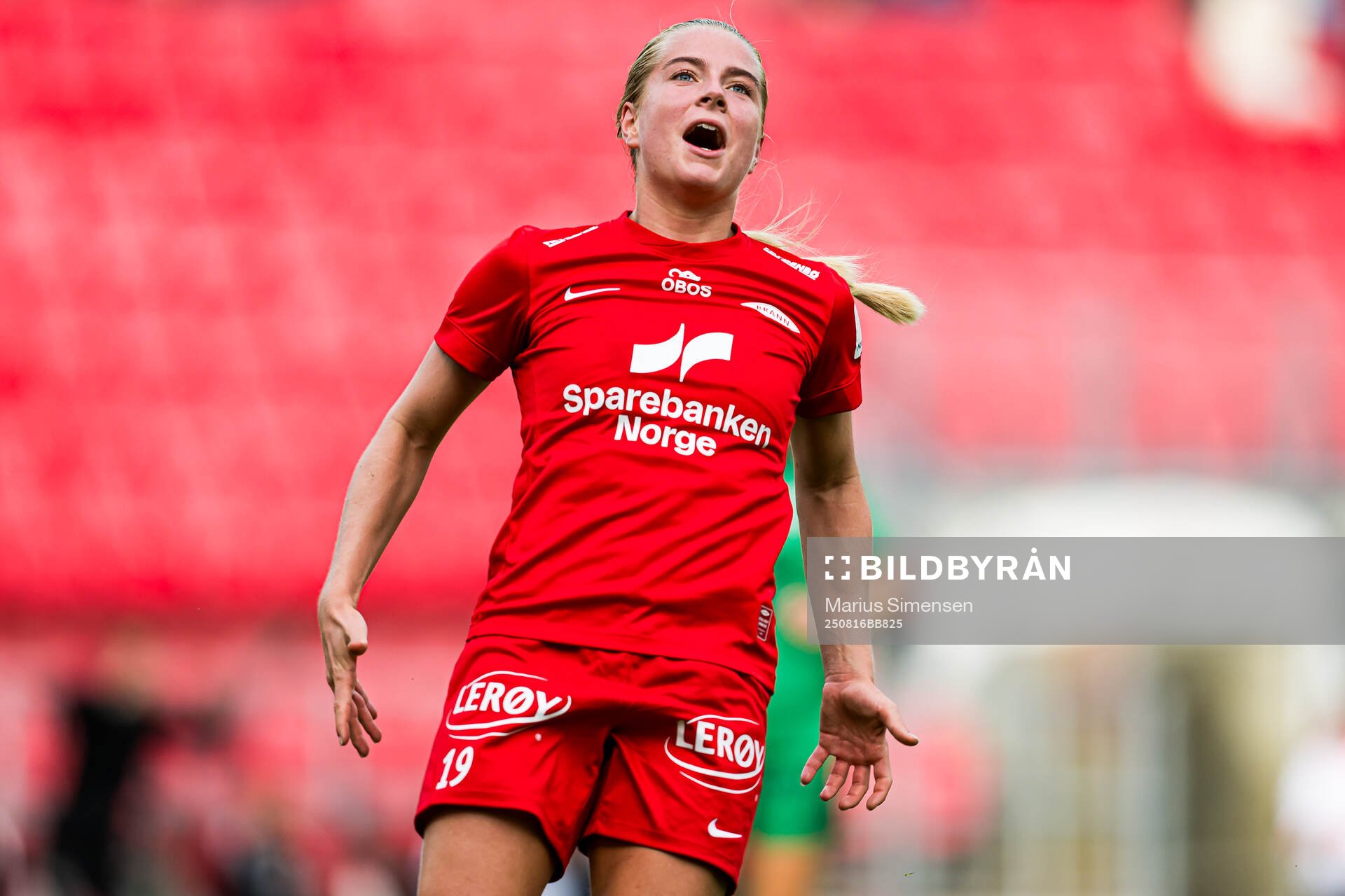 Monica Nedgård Isaksen of Brann looks dejected