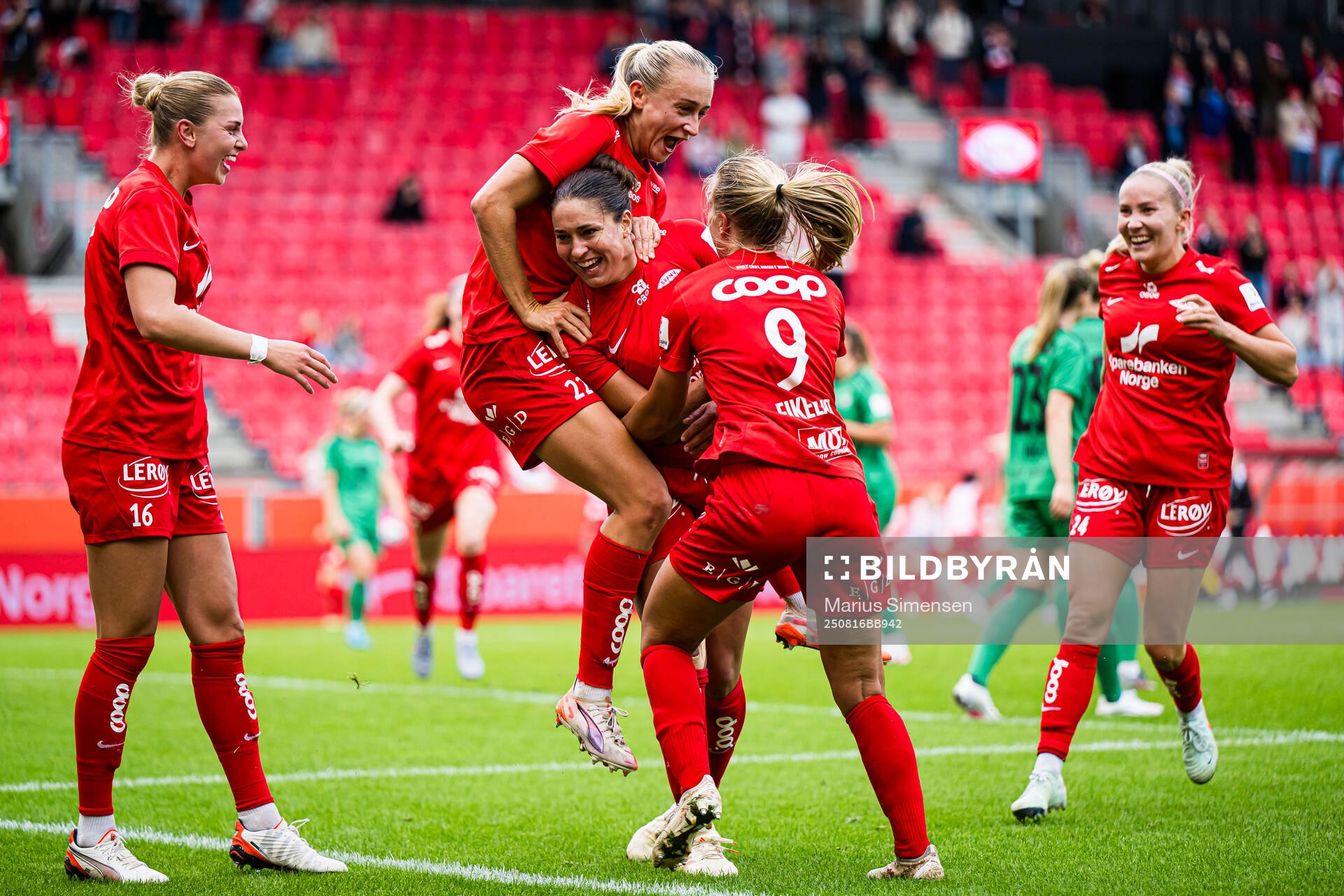 Brenna Marie Lovera of Brann celebrates