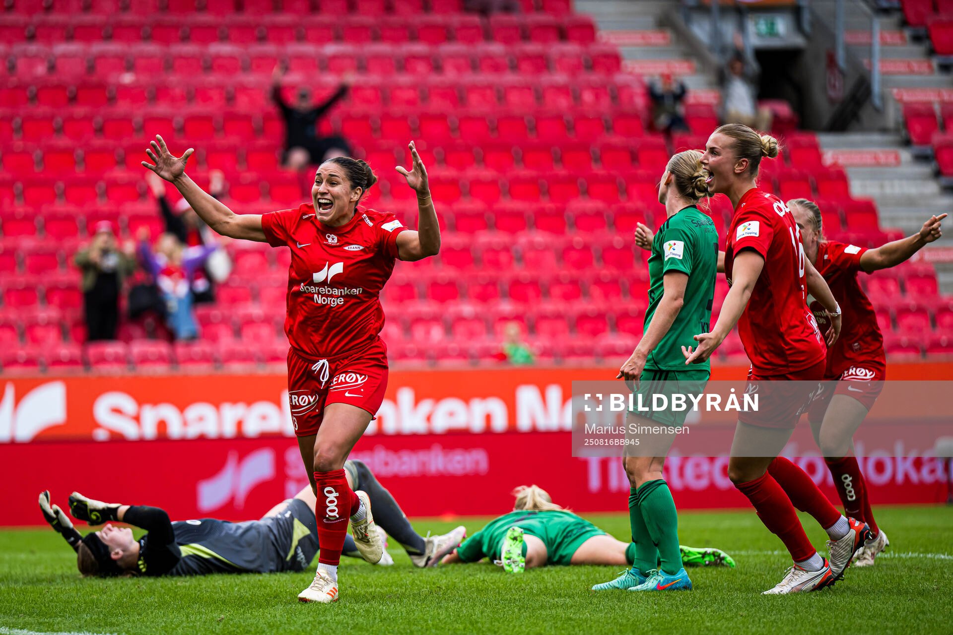 Brenna Marie Lovera of Brann celebrates