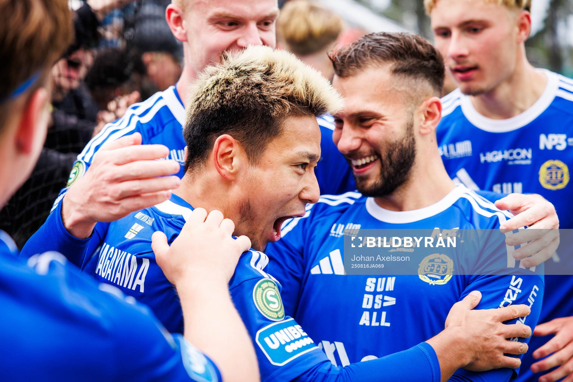 GIF Sundsvalls Taiki Kagayama jublar