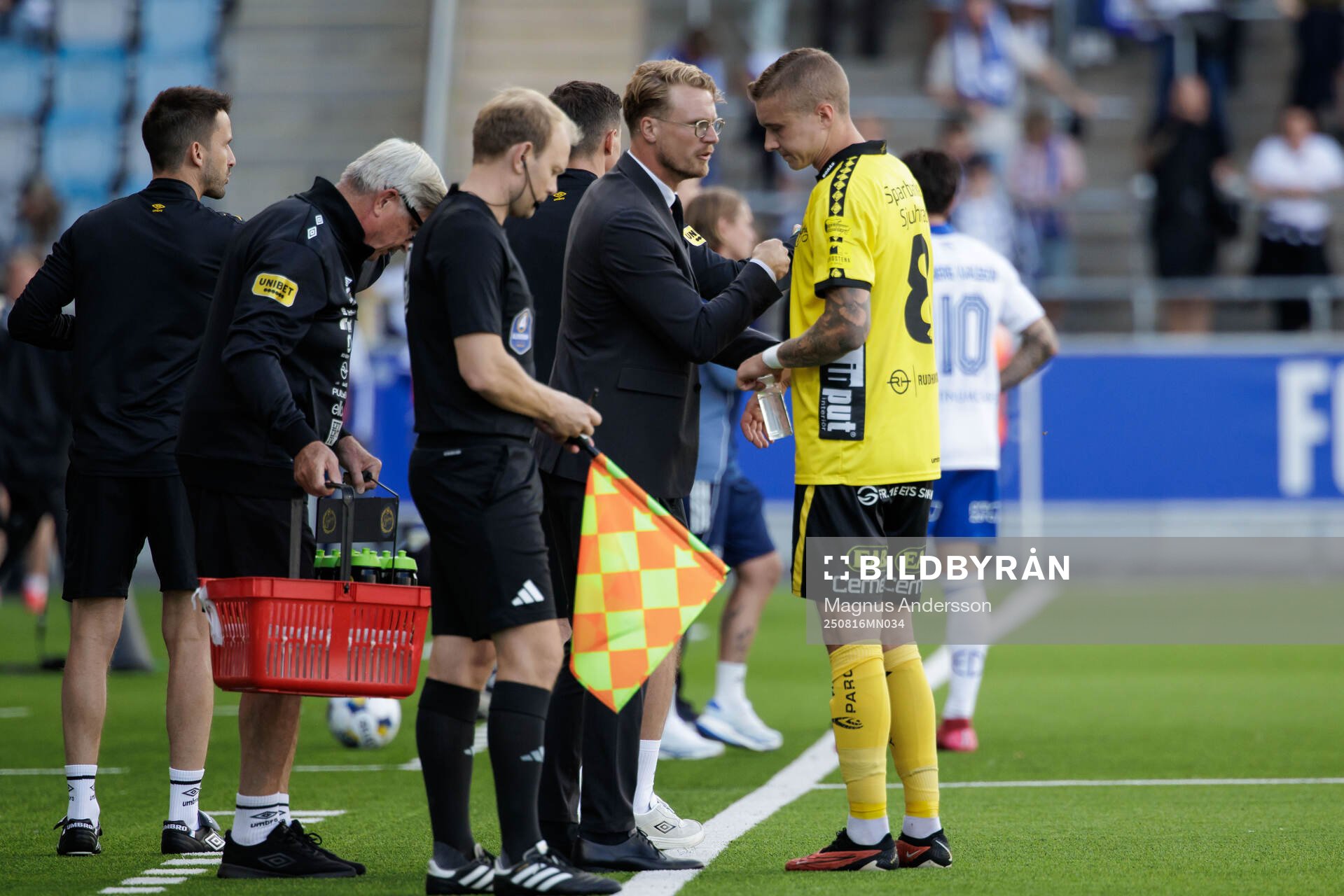 Elfsborgs tränare Oscar Hiljemark och Sebastian Holmen