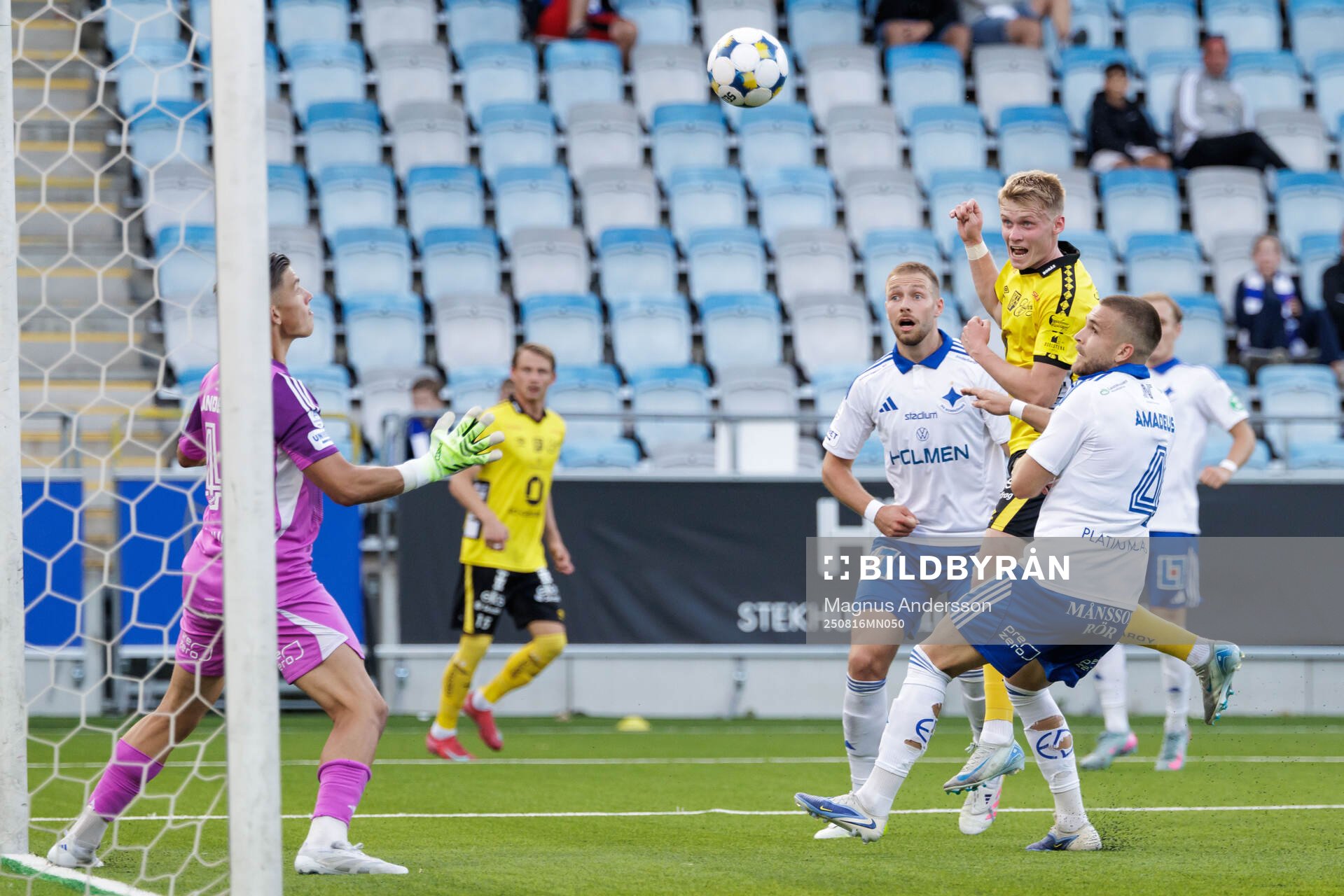 Elfsborgs Ari Sigurpálsson gör 1-1 bakom IFK Norrköpings