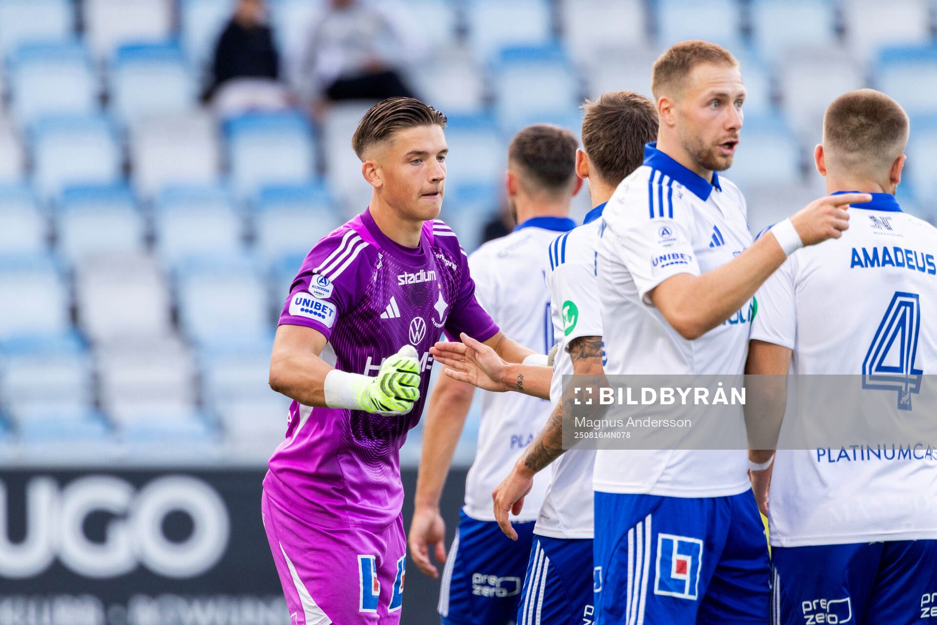 IFK Norrköpings målvakt David Andersson och Kevin Höög