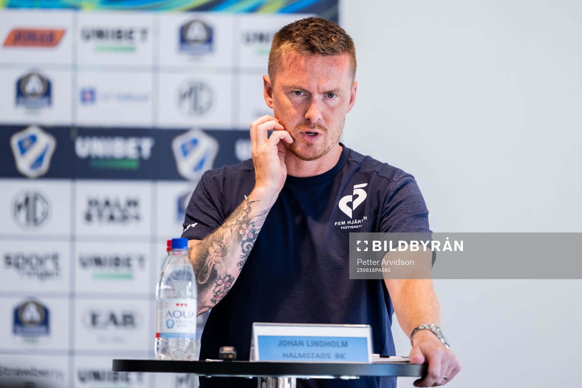 Halmstads tränare Johan Lindholm