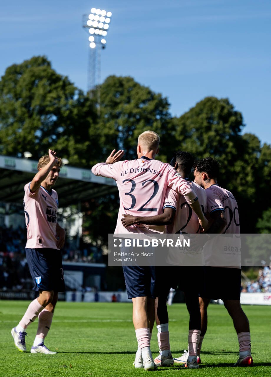 Malmö FFs Hugo Bolin, Daniel Gudjohnsen, Taha Ali och Sead