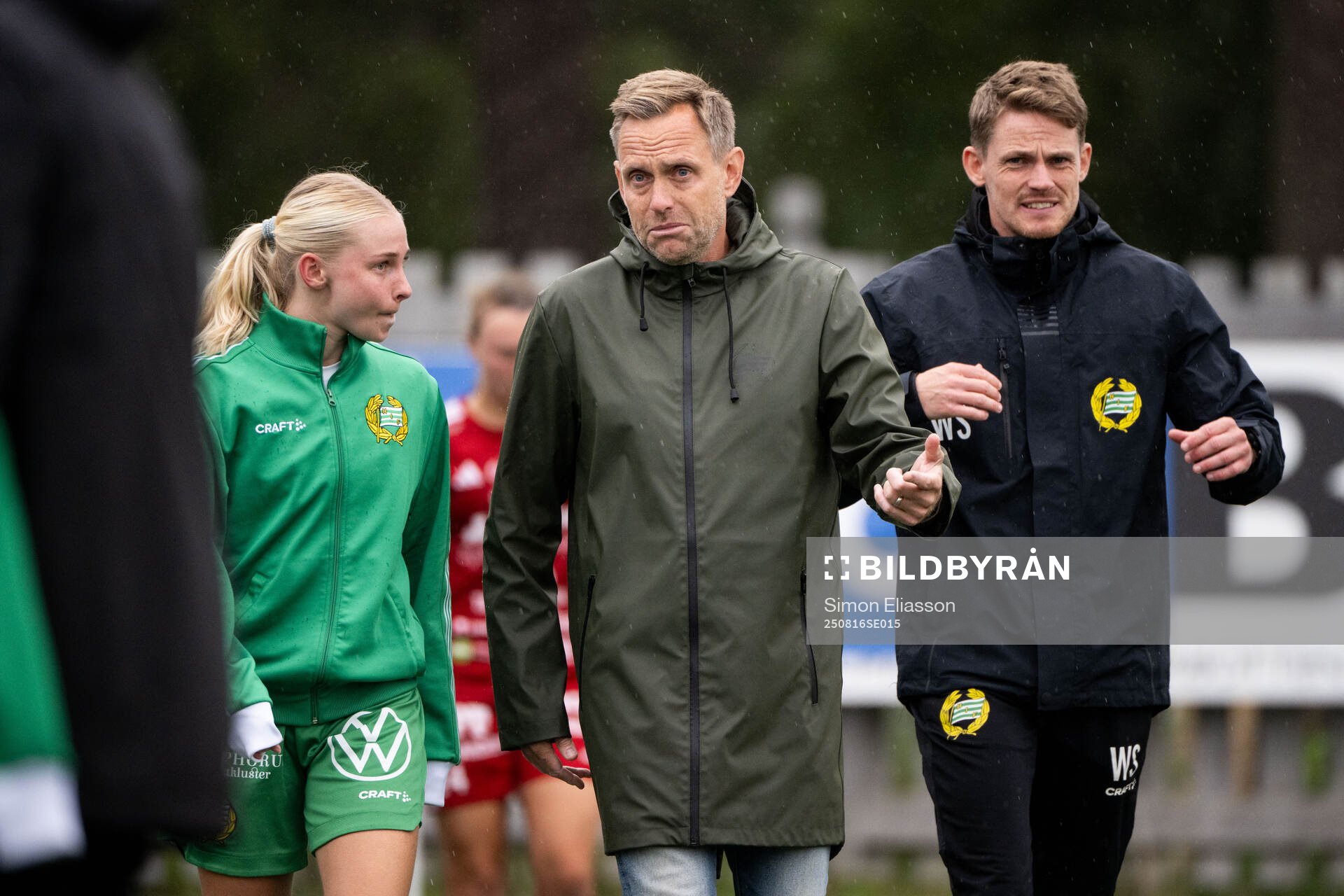 Hammarbys Emilie Joramo, tränare Martin Sjögren och