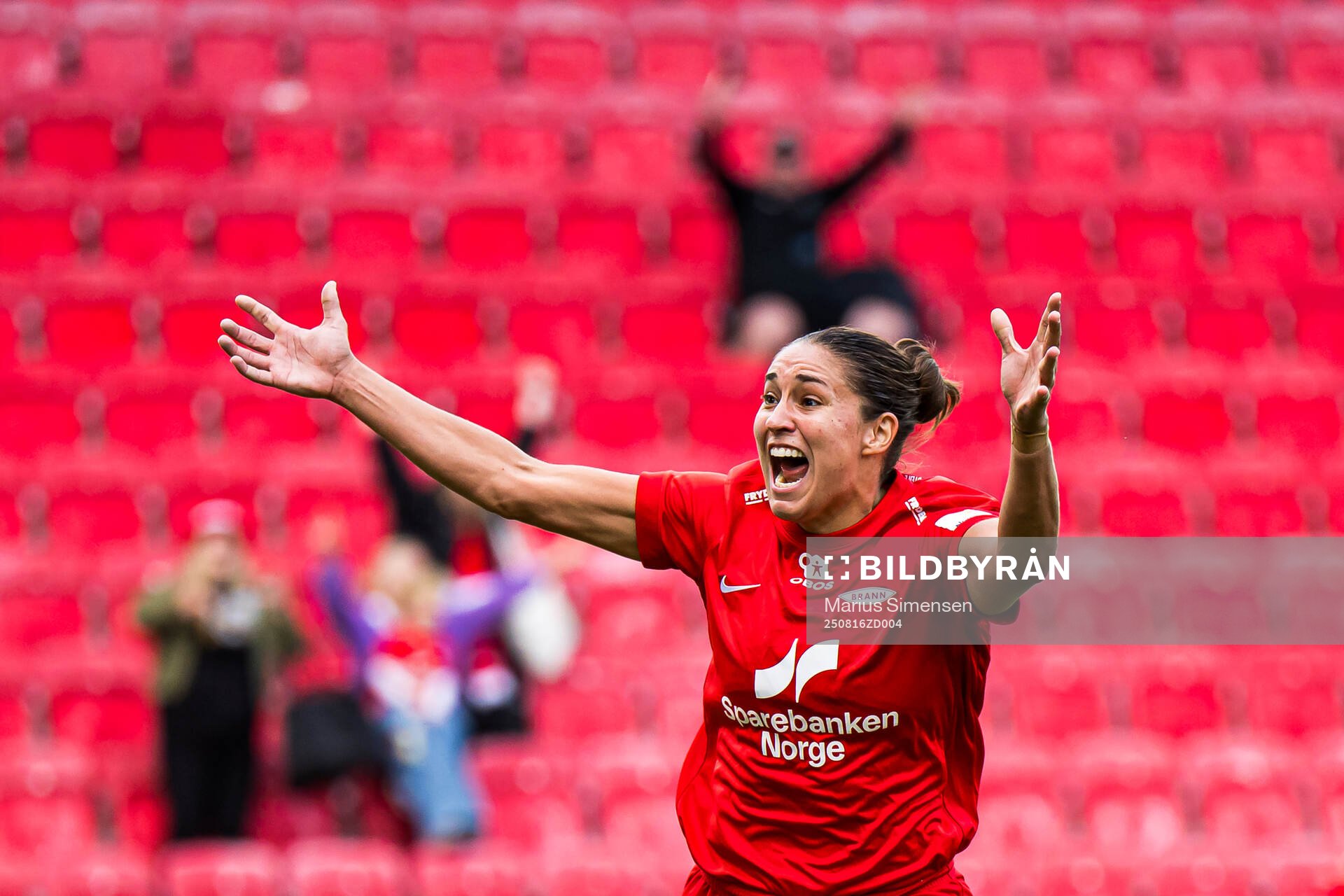 Brenna Marie Lovera of Brann celebrates