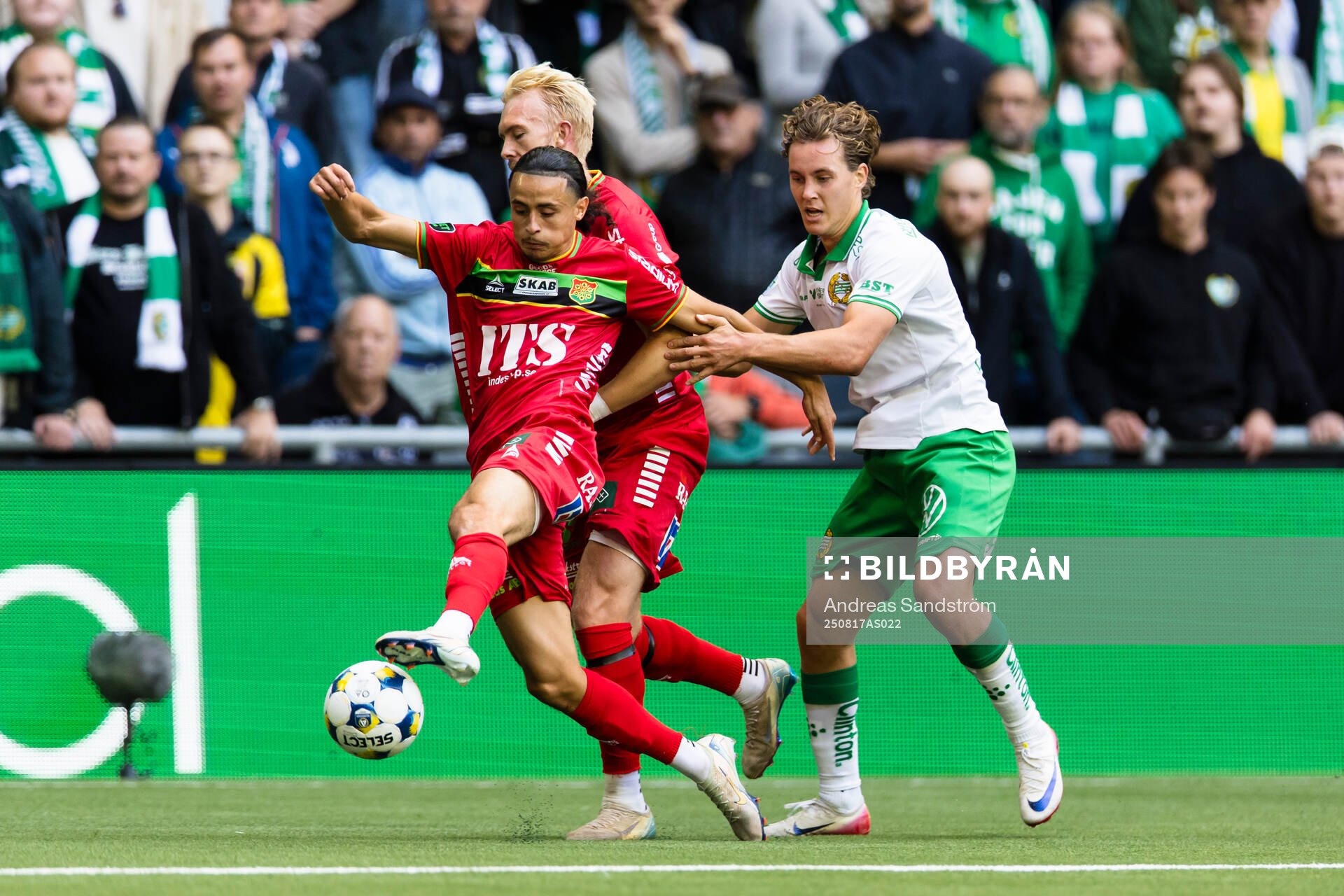 GAIS Amin Boudri och Hammarbys Hampus Skoglund