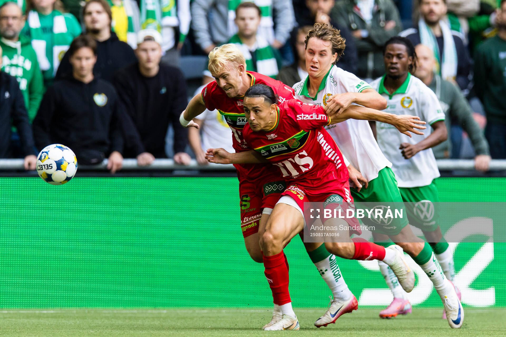 GAIS Amin Boudri och Hammarbys Hampus Skoglund