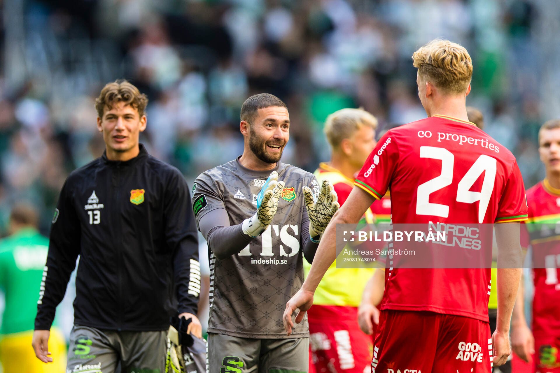 GAIS målvakt Mergim Krasniqi jublar