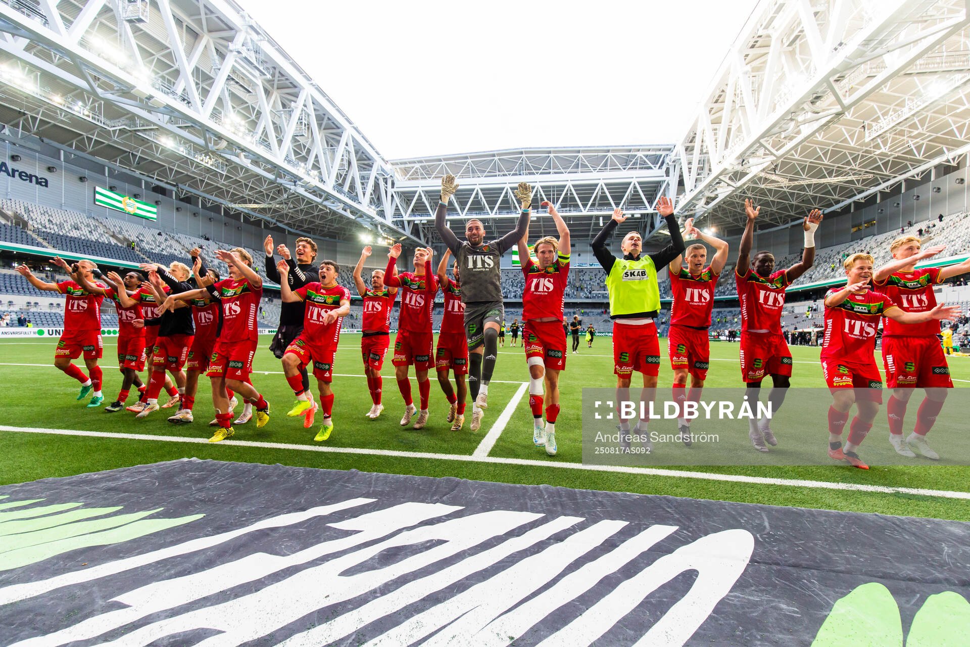 GAIS spelare jublar