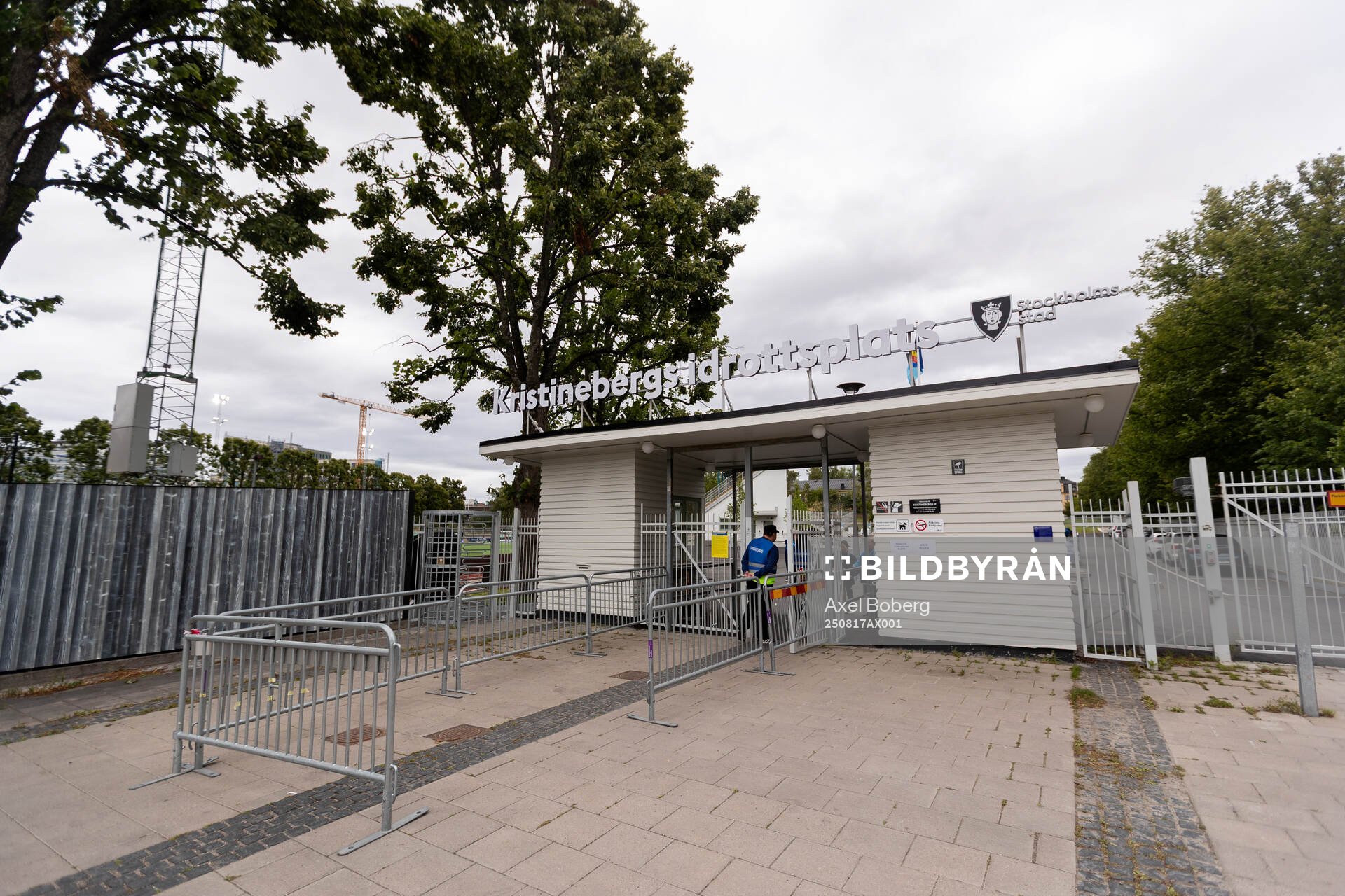 Entren till Kristinebergs idrottsplats