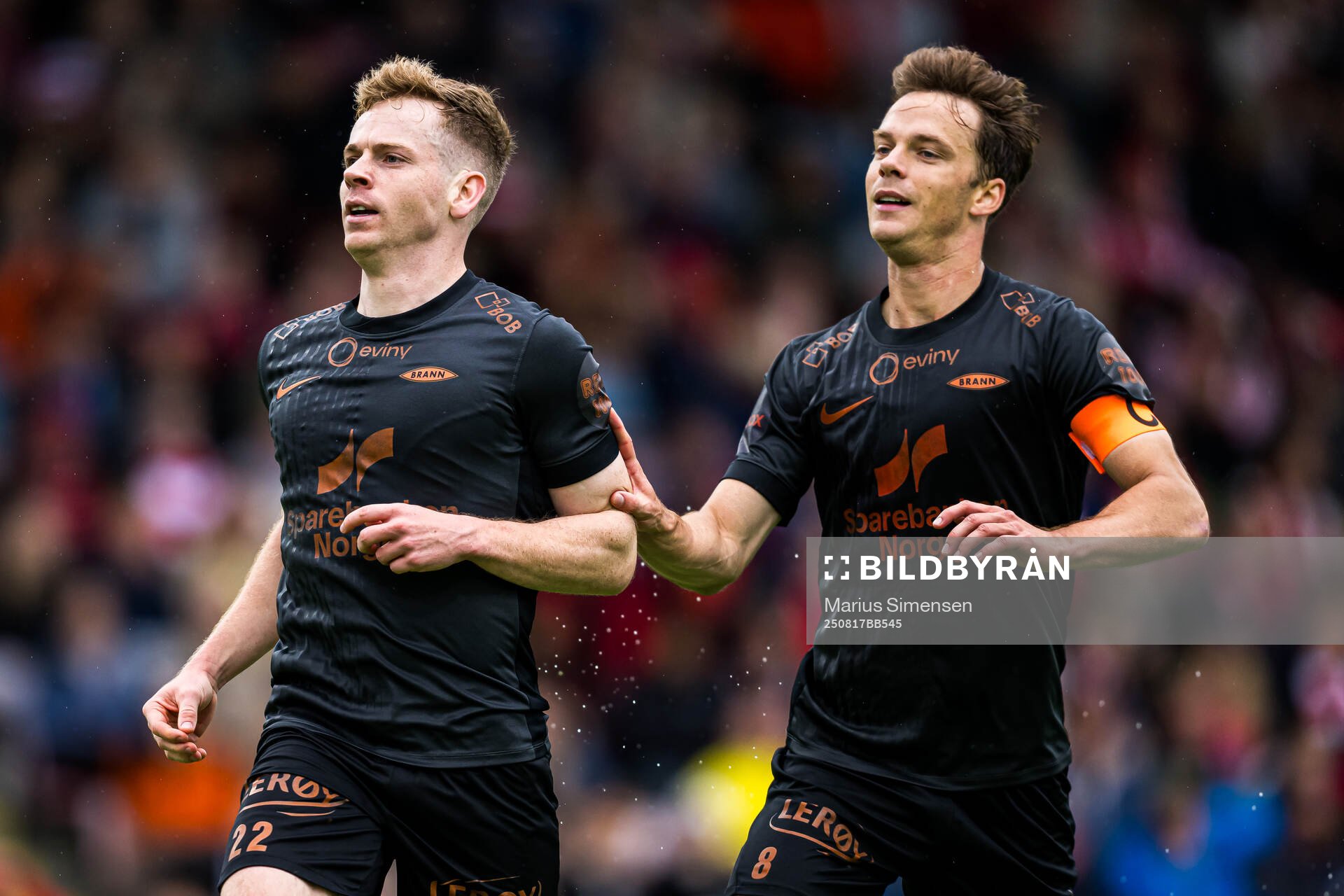 Sævar Atli Magnusson of Brann celebrates