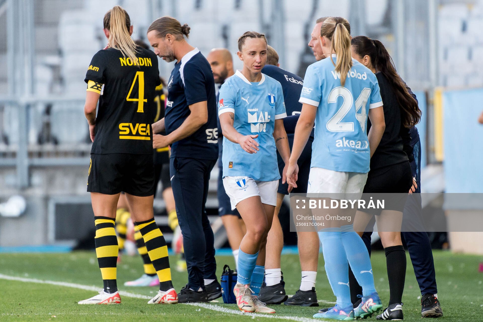 Malmö FFs Miljana Ivanovic och Petronella Winblad