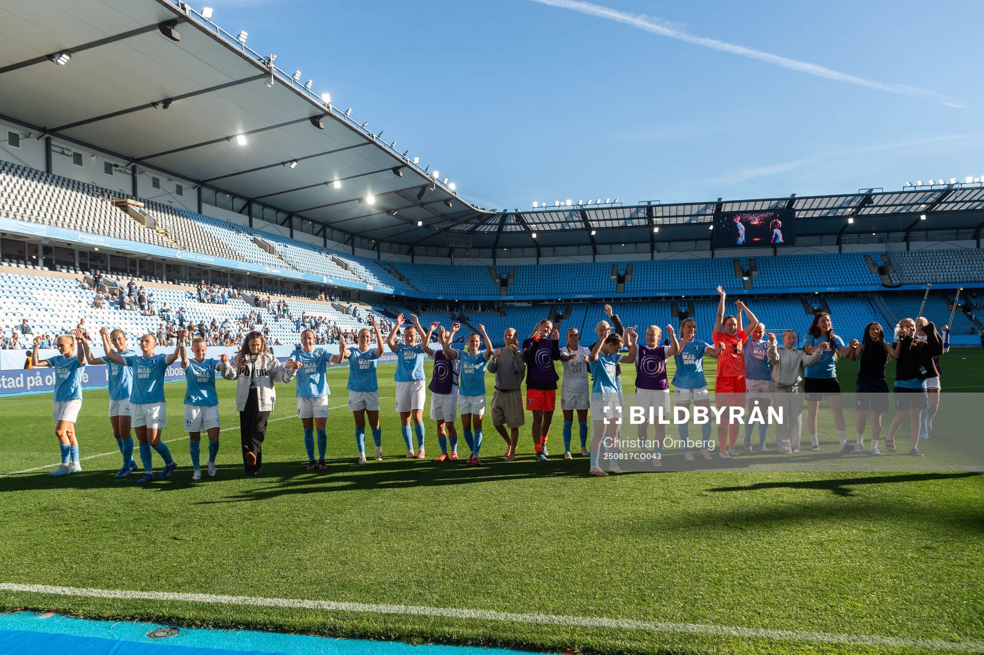 Malmö FFs spelare jublar