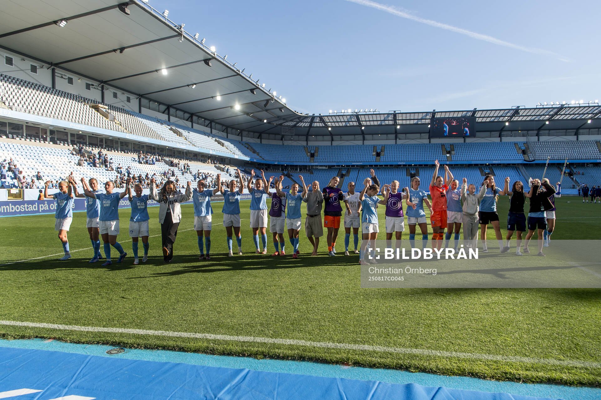 Malmö FFs spelare jublar