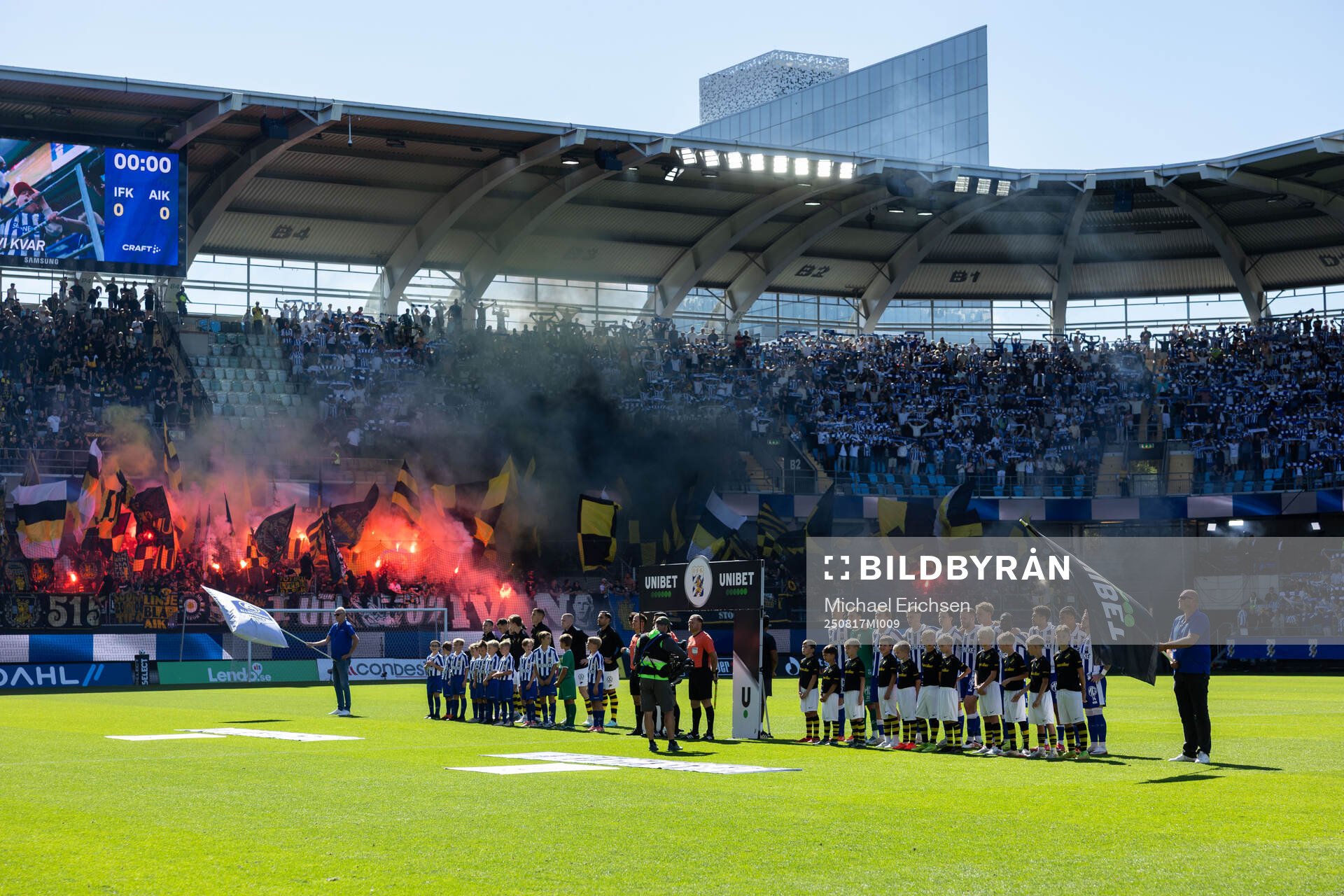 AIKs och IFK Göteborgs spelare