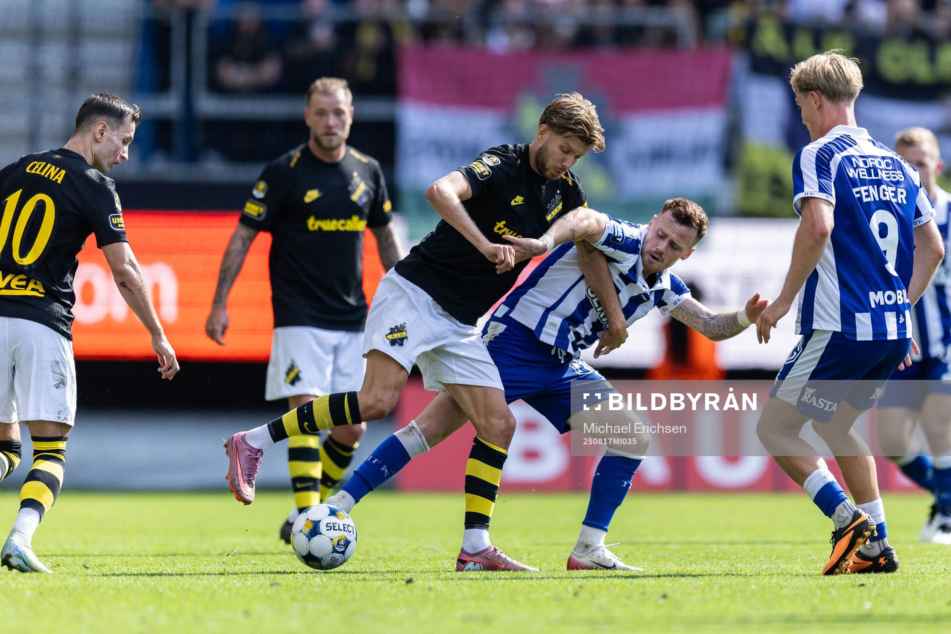AIKs Anton Salétros och IFK Göteborgs Tobias Heintz