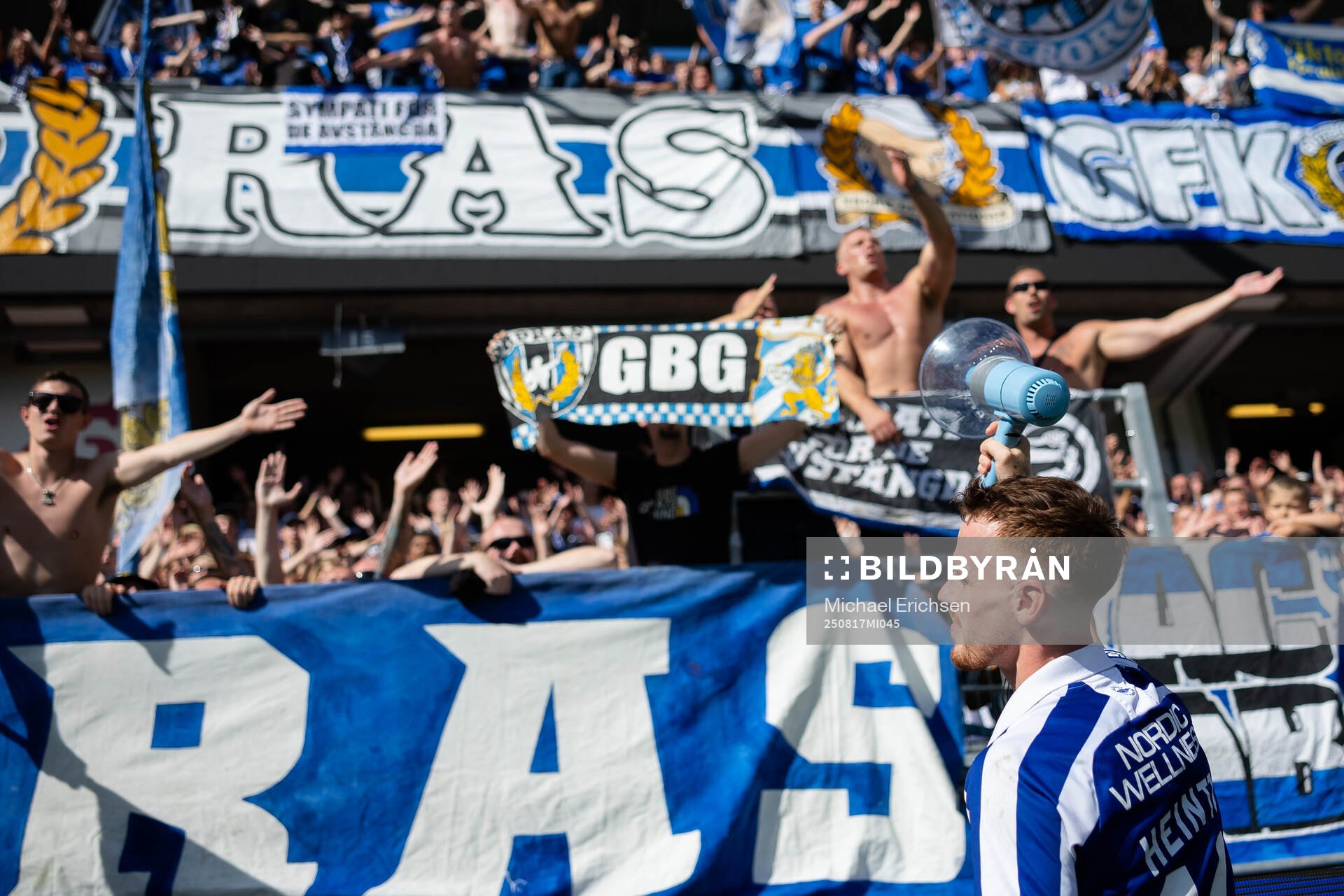 IFK Göteborgs Tobias Heintz jublar och håller i