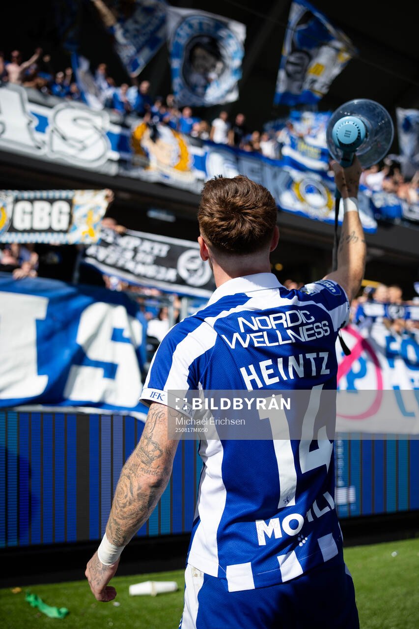 IFK Göteborgs Tobias Heintz jublar och håller i