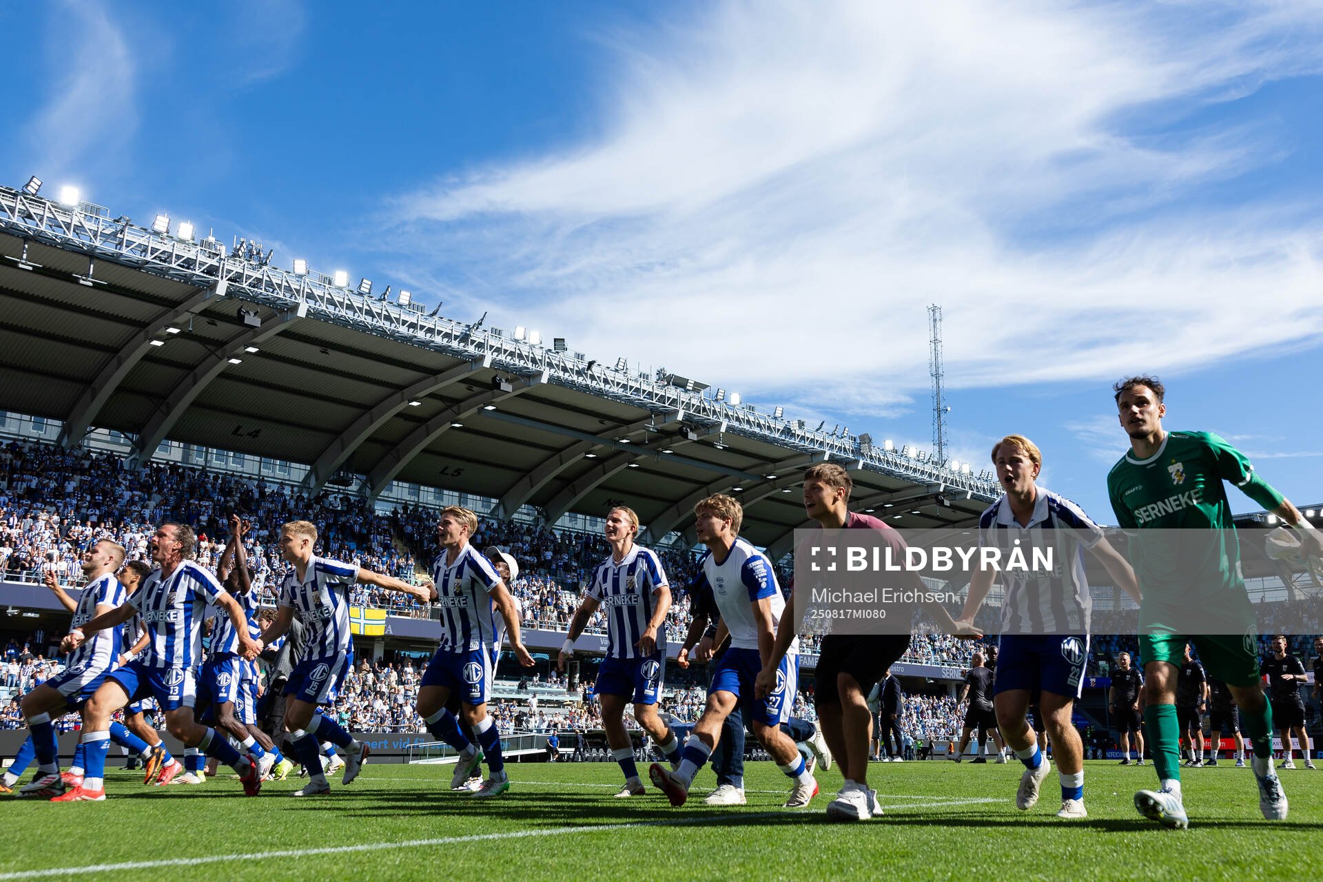 IFK Göteborgs spelare jublar