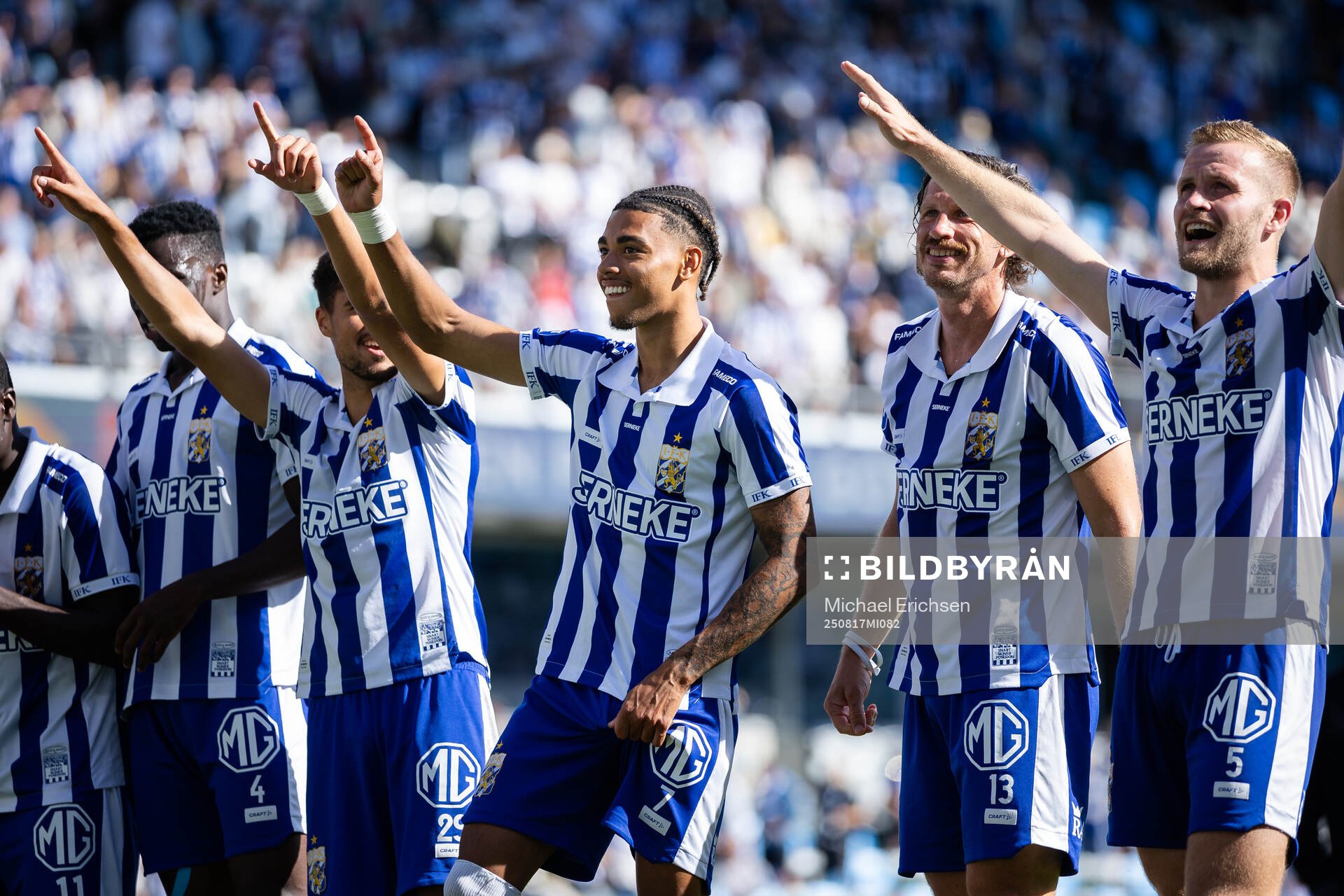 IFK Göteborgs Thomas Santos, Sebastian Clemmensen, Gustav