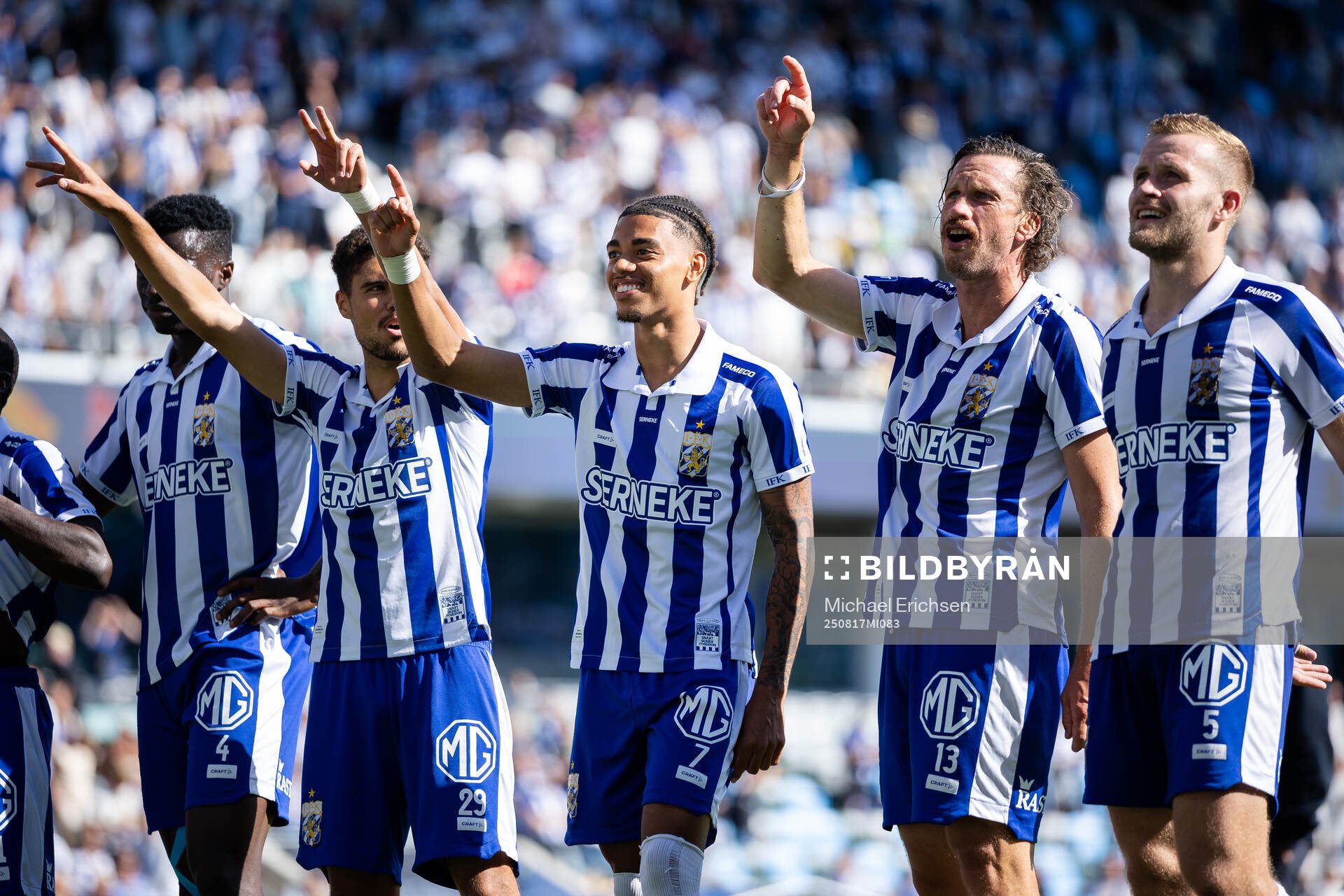 IFK Göteborgs Thomas Santos, Sebastian Clemmensen, Gustav