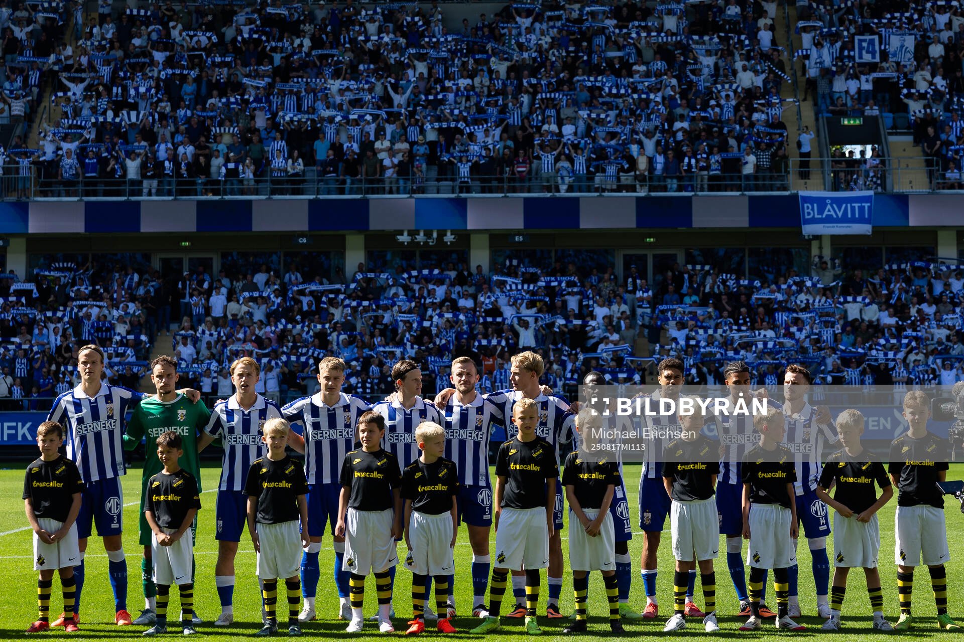 IFK Göteborgs spelare på line up