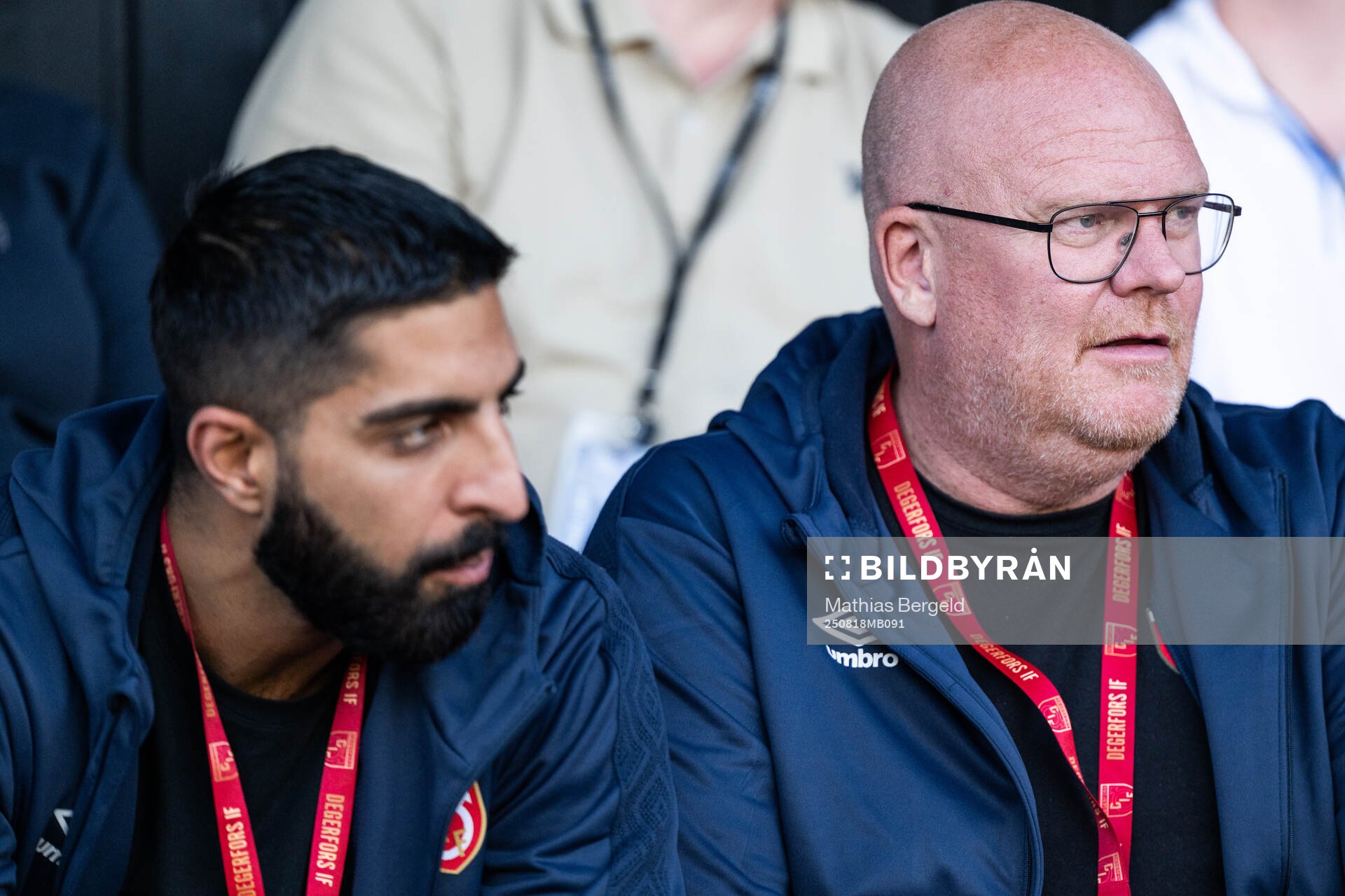 Degerfors assisterande sportchef Sean Sabetkar och