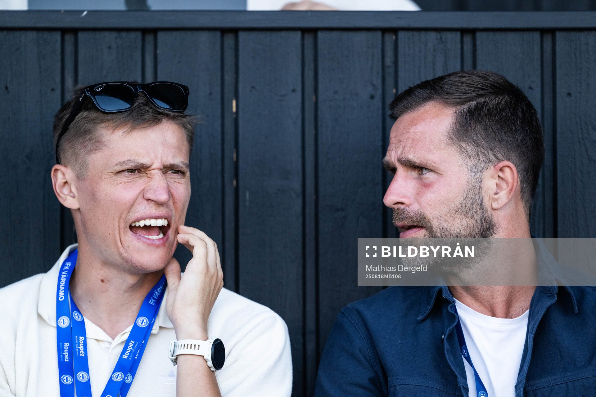 Värnamos Simon Thern och scoutansvarige och analytiker