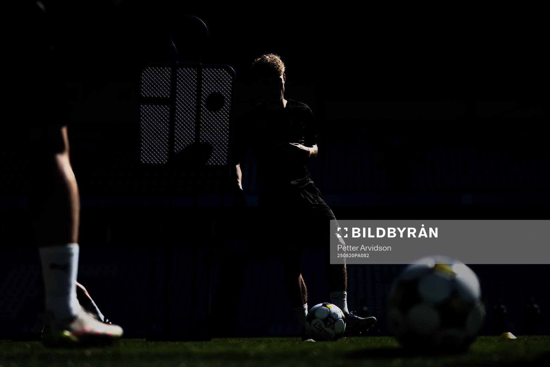 Hugo Bolin in silhouette