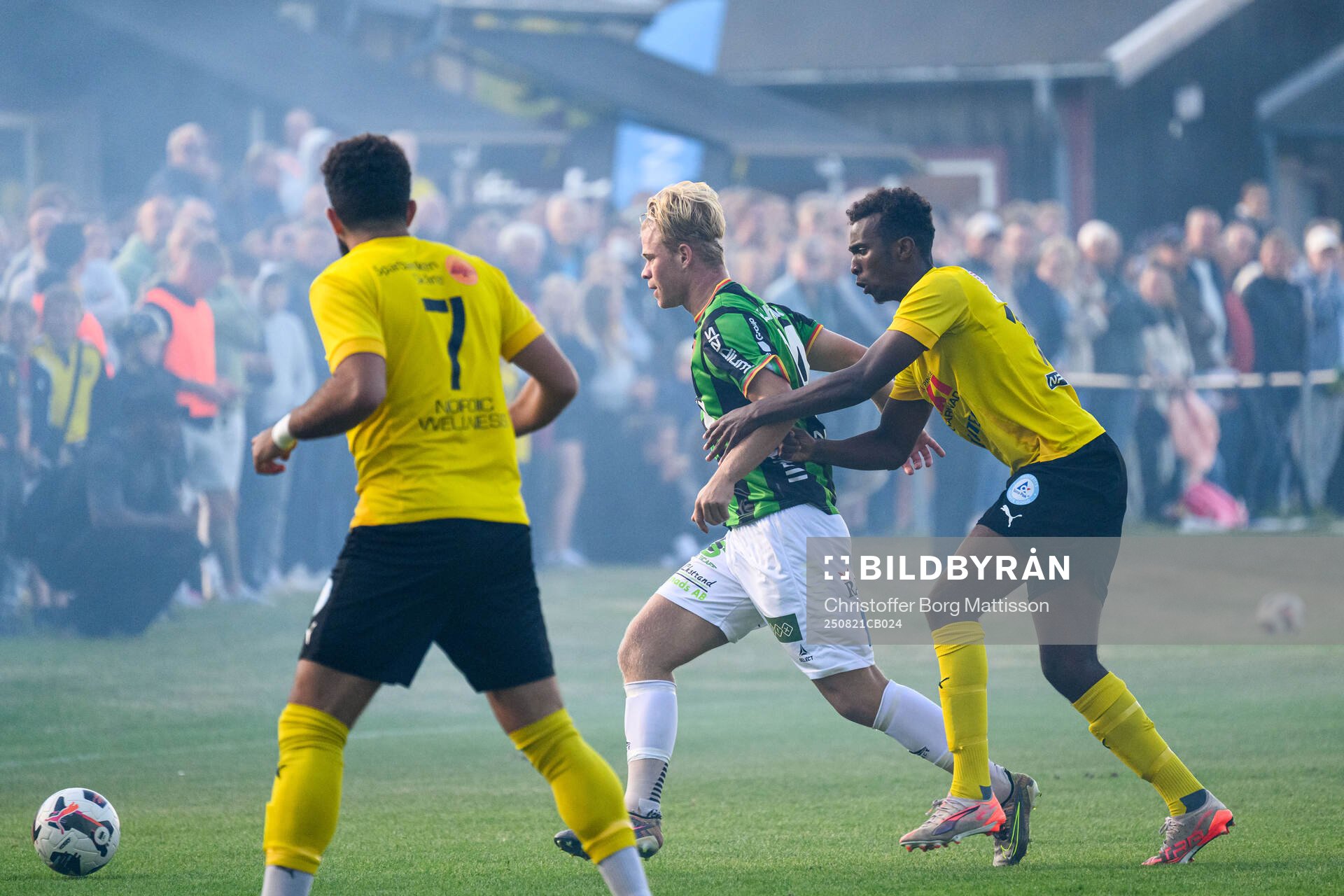 under fotbollsmatchen i Svenska Cupen mellan Lödde och GAIS