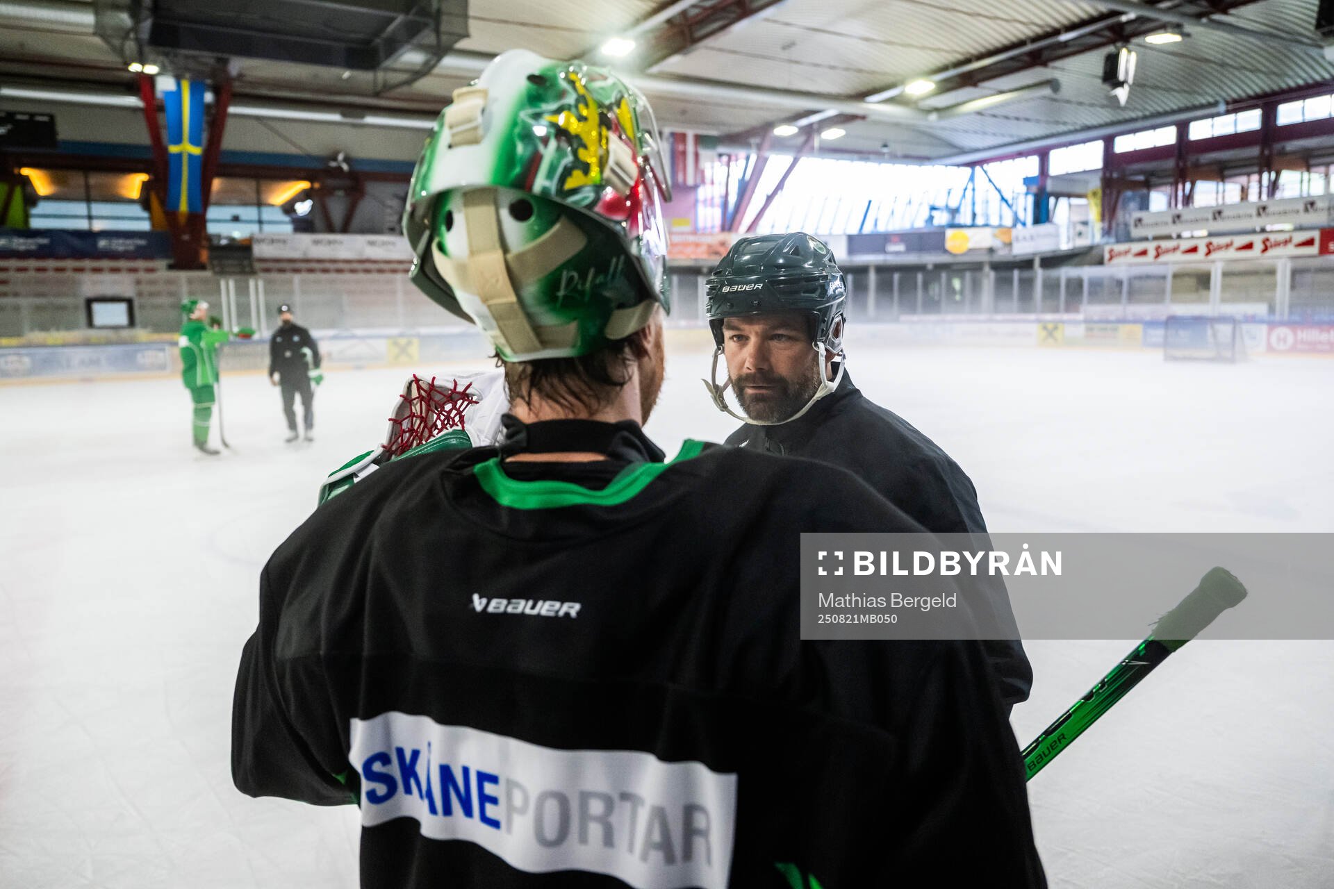 Målvakt Christoffer Rifalk och målvaktstränare Peter