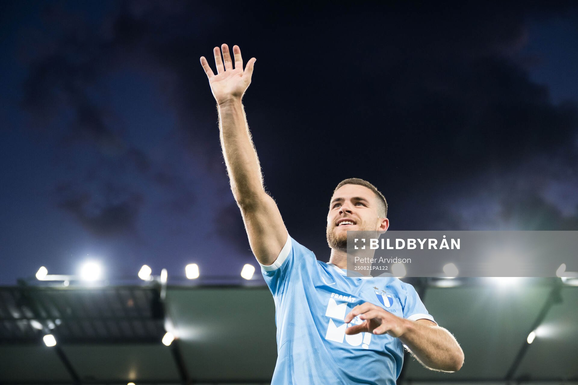 Gabriel Busanello of Malmö FF celebrates