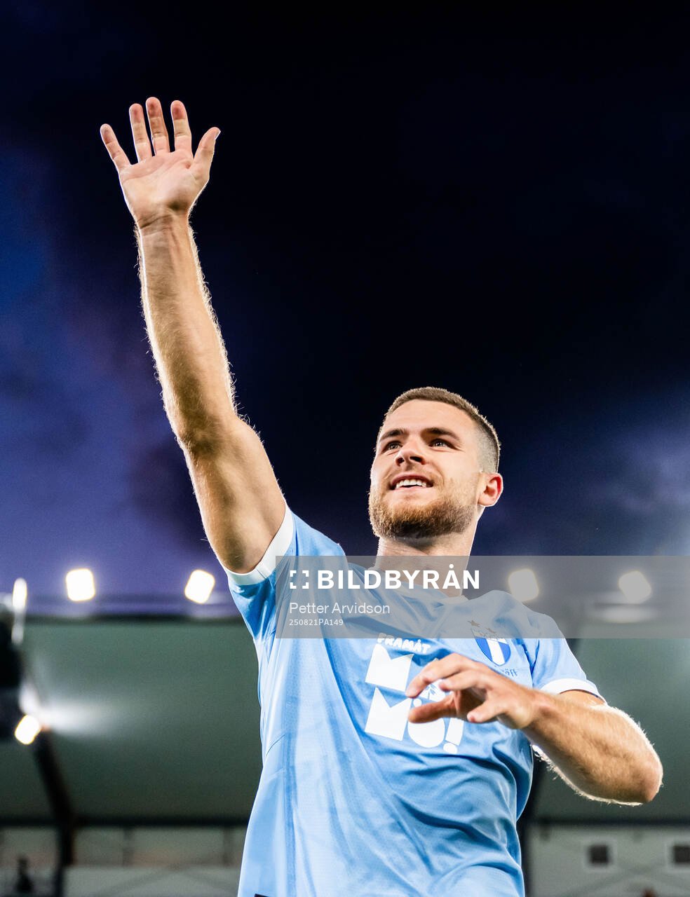 Gabriel Busanello of Malmö FF celebrates