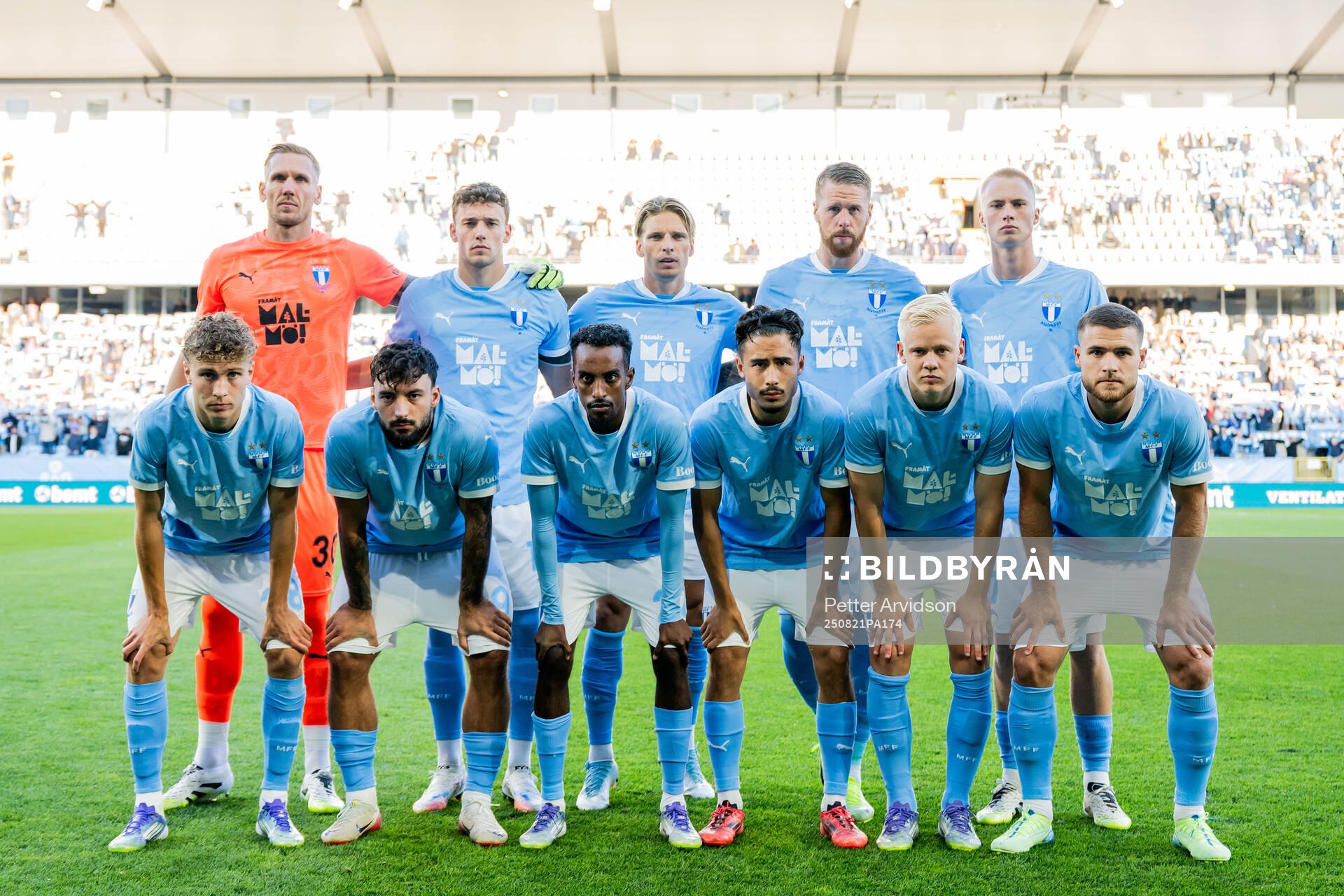 The starting eleven of Malmö FF