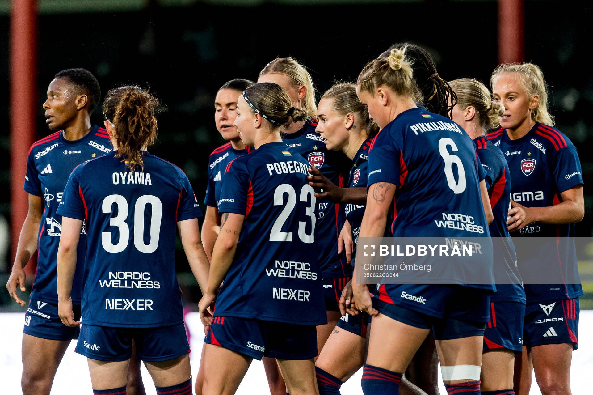 Rosengårds Emma Jansson jublar
