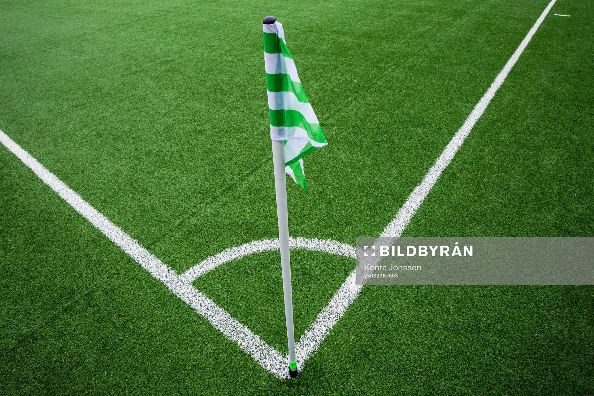 En hörnflagga på Hammarby IP