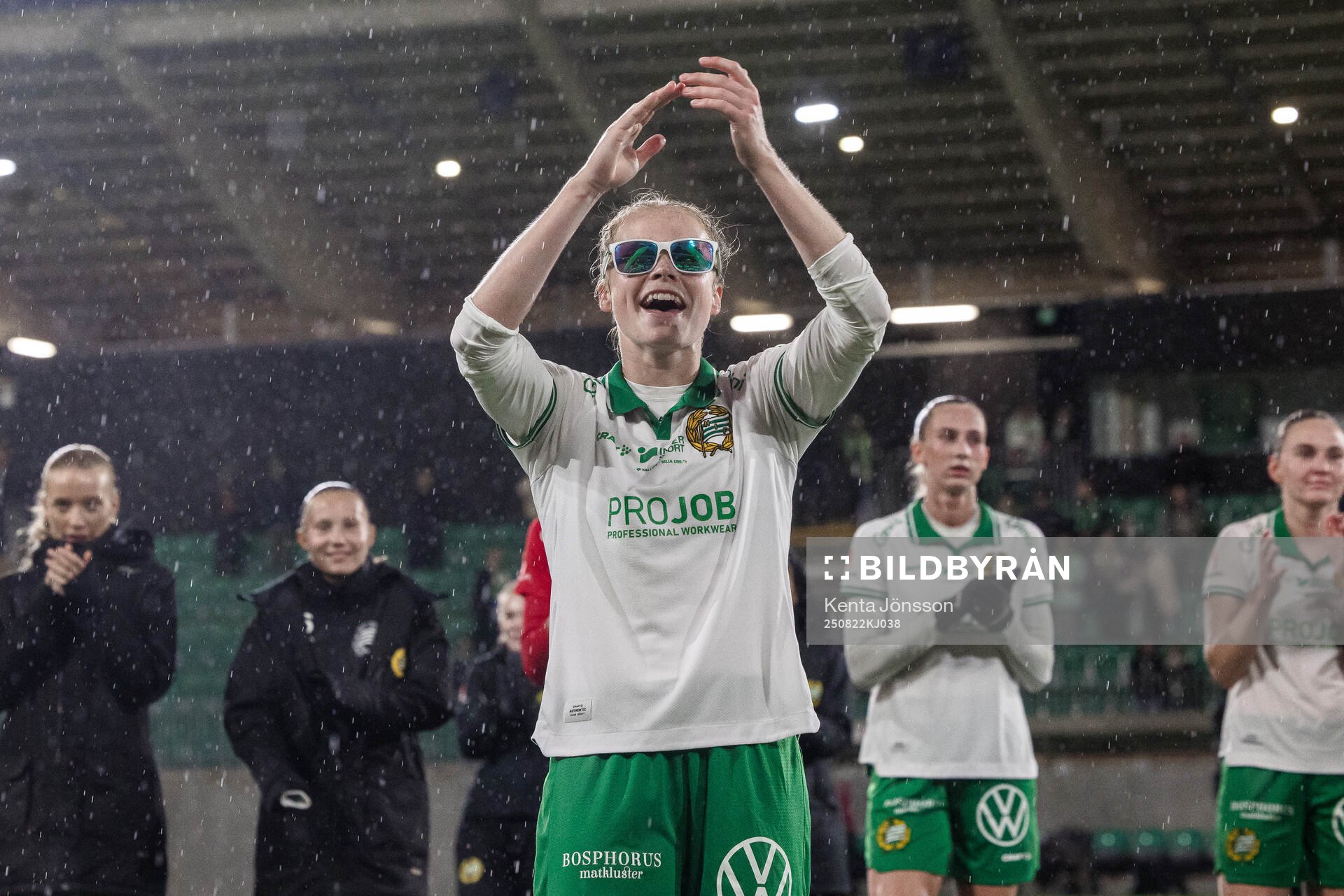Hammarbys Julie Blakstad jublar