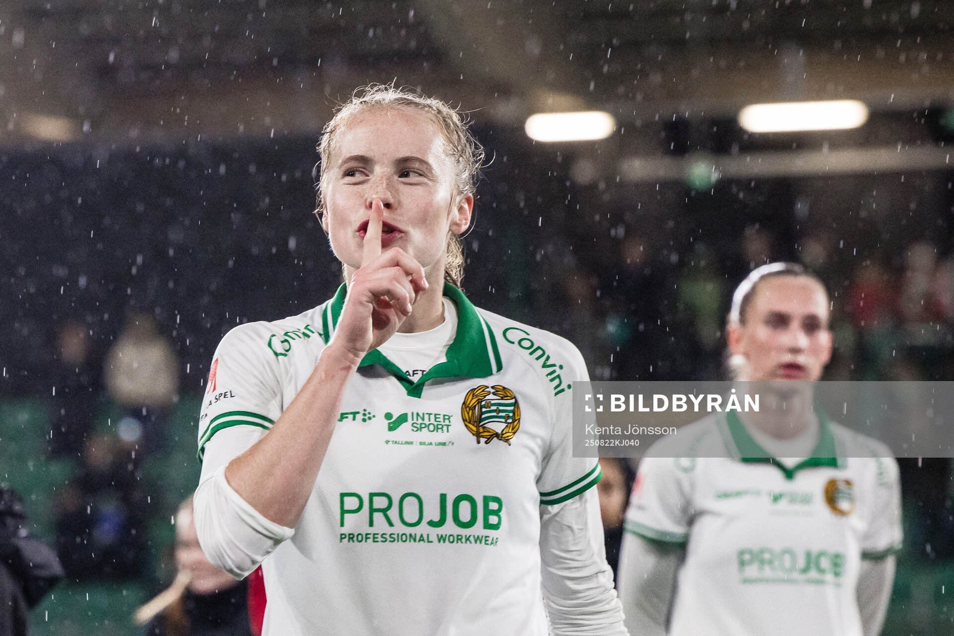 Hammarbys Julie Blakstad jublar