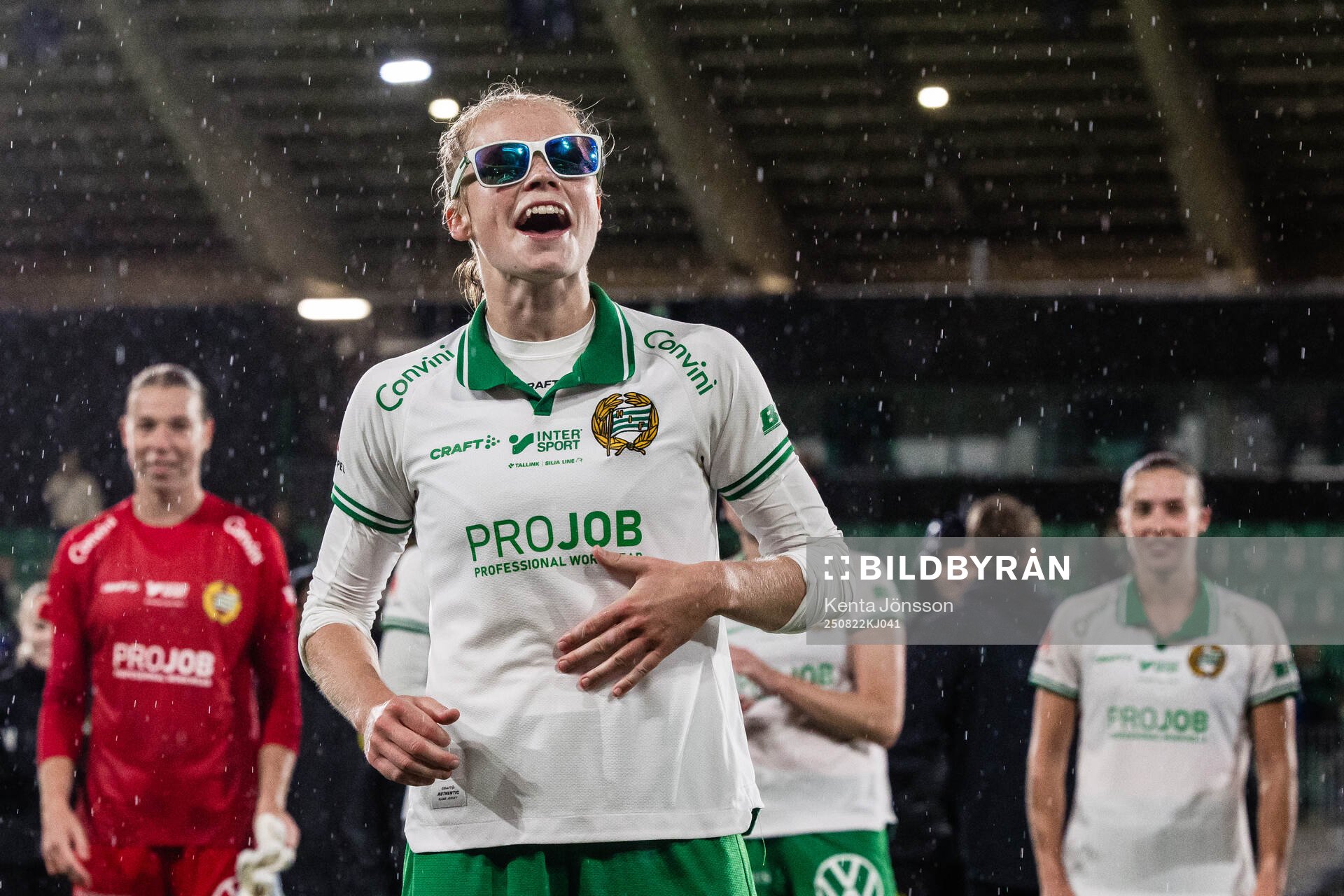 Hammarbys Julie Blakstad jublar