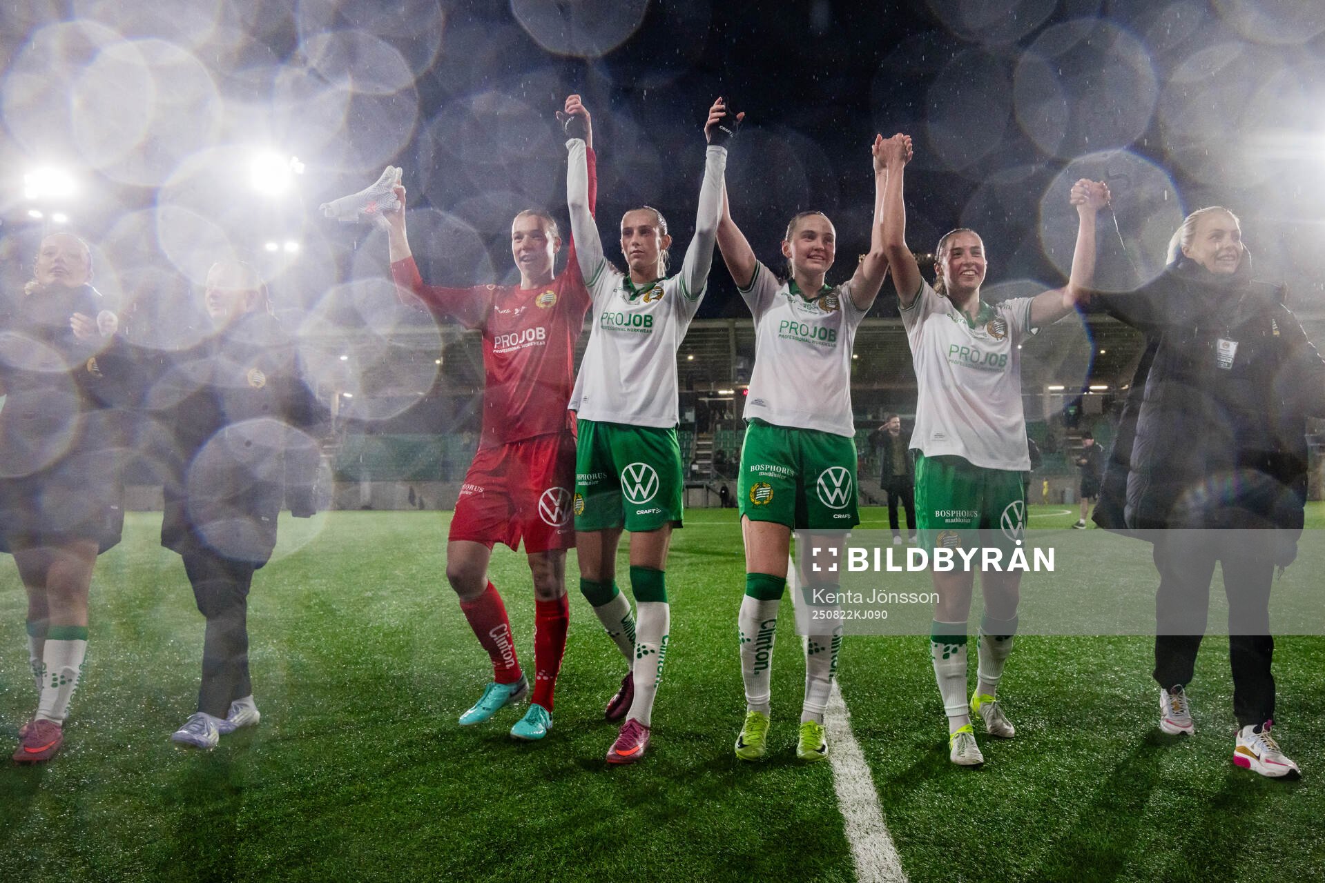 Hammarbys målvakt Melina Loeck, Ellen Wangerheim, Vilde