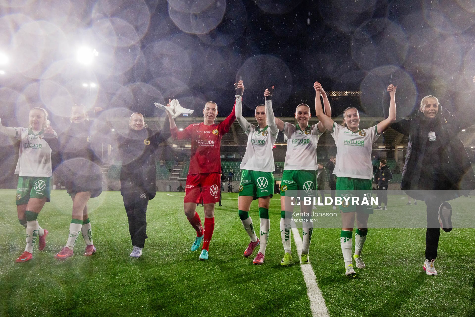 Hammarbys Anna Jøsendal, Smilla Holmberg, Fanny Peterson,