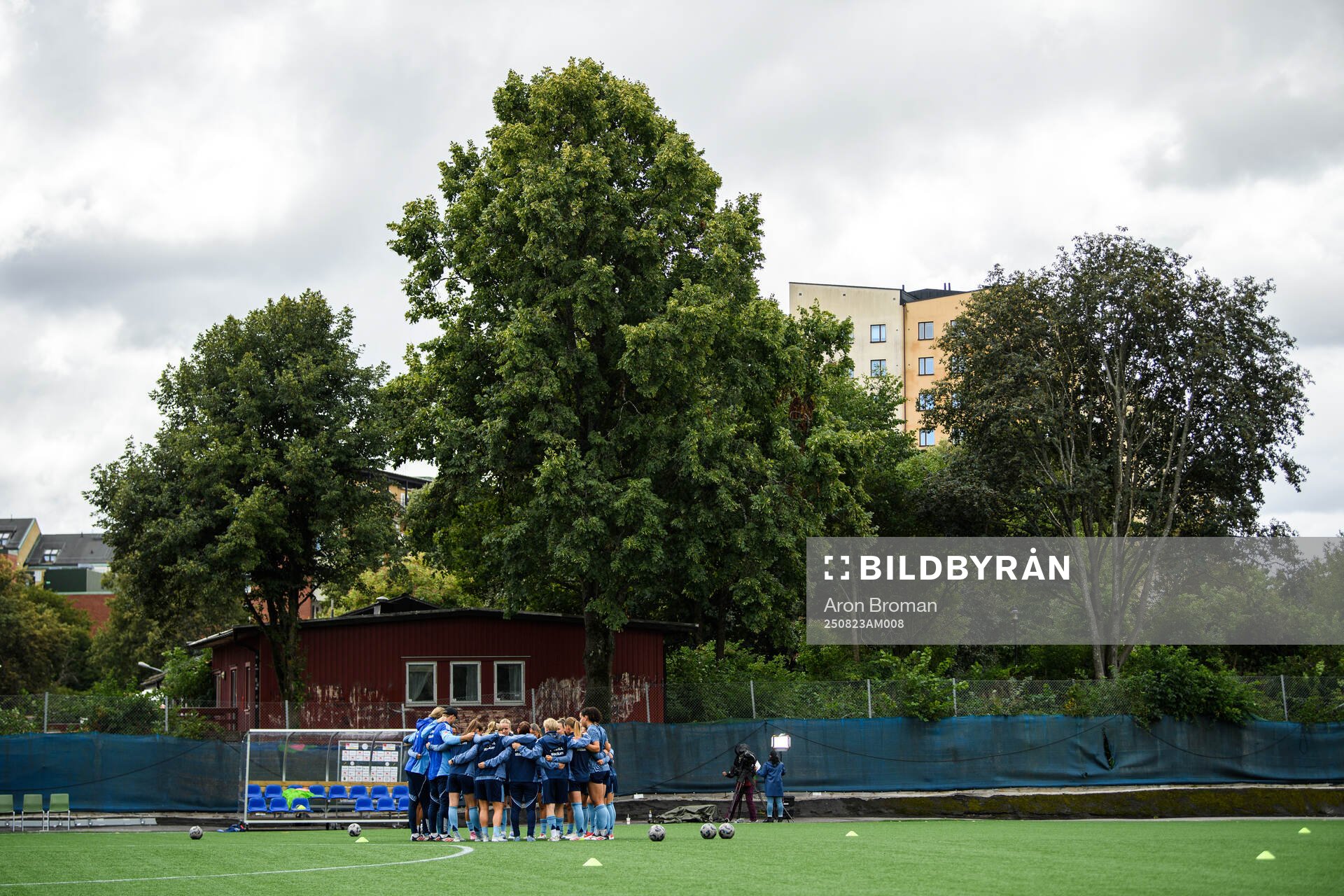 Djurgårdens spelare samlas