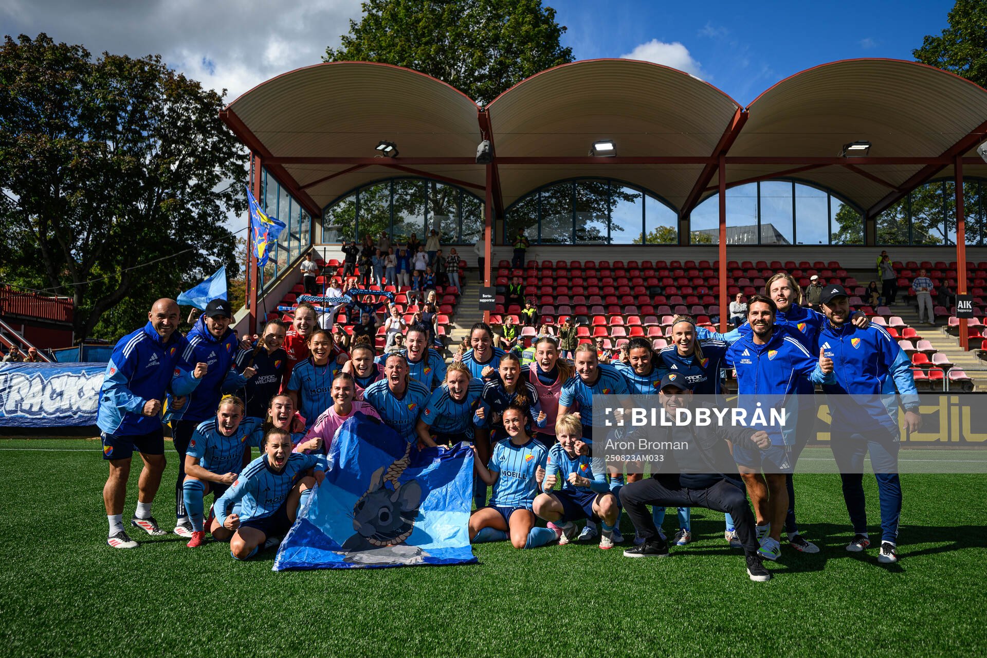 Djurgårdens spelare jublar