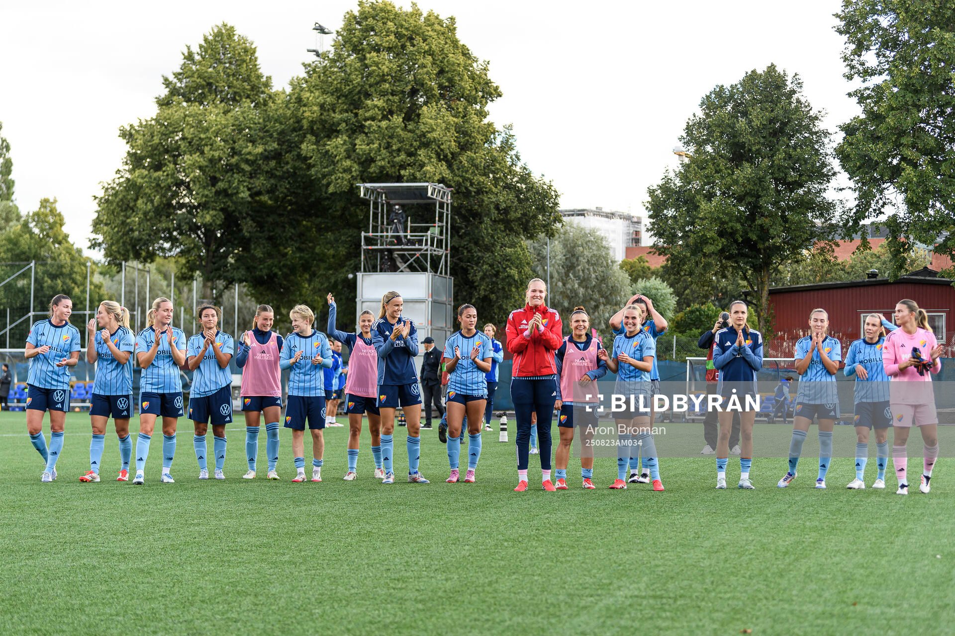 Djurgårdens spelare jublar