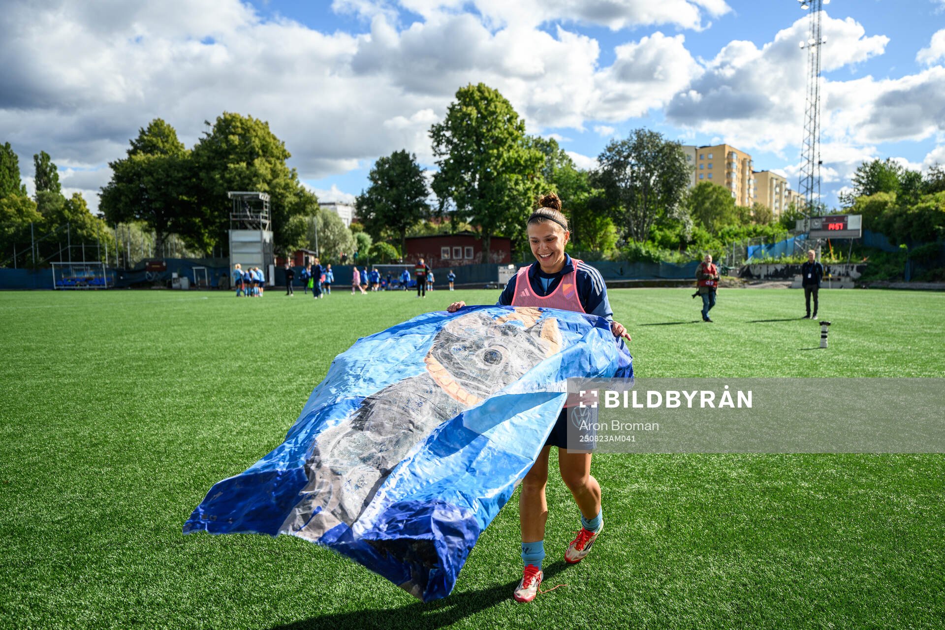 Djurgårdens Alexsandra Lobanova jublar
