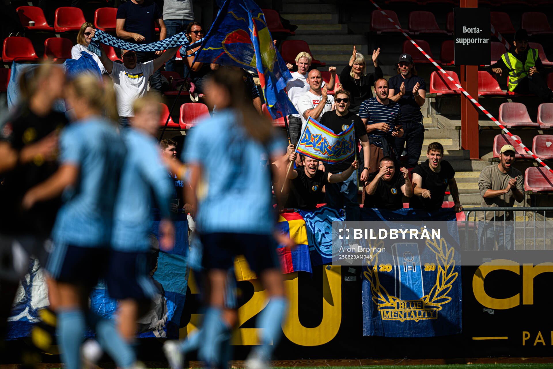 Djurgårdens supportrar jublar