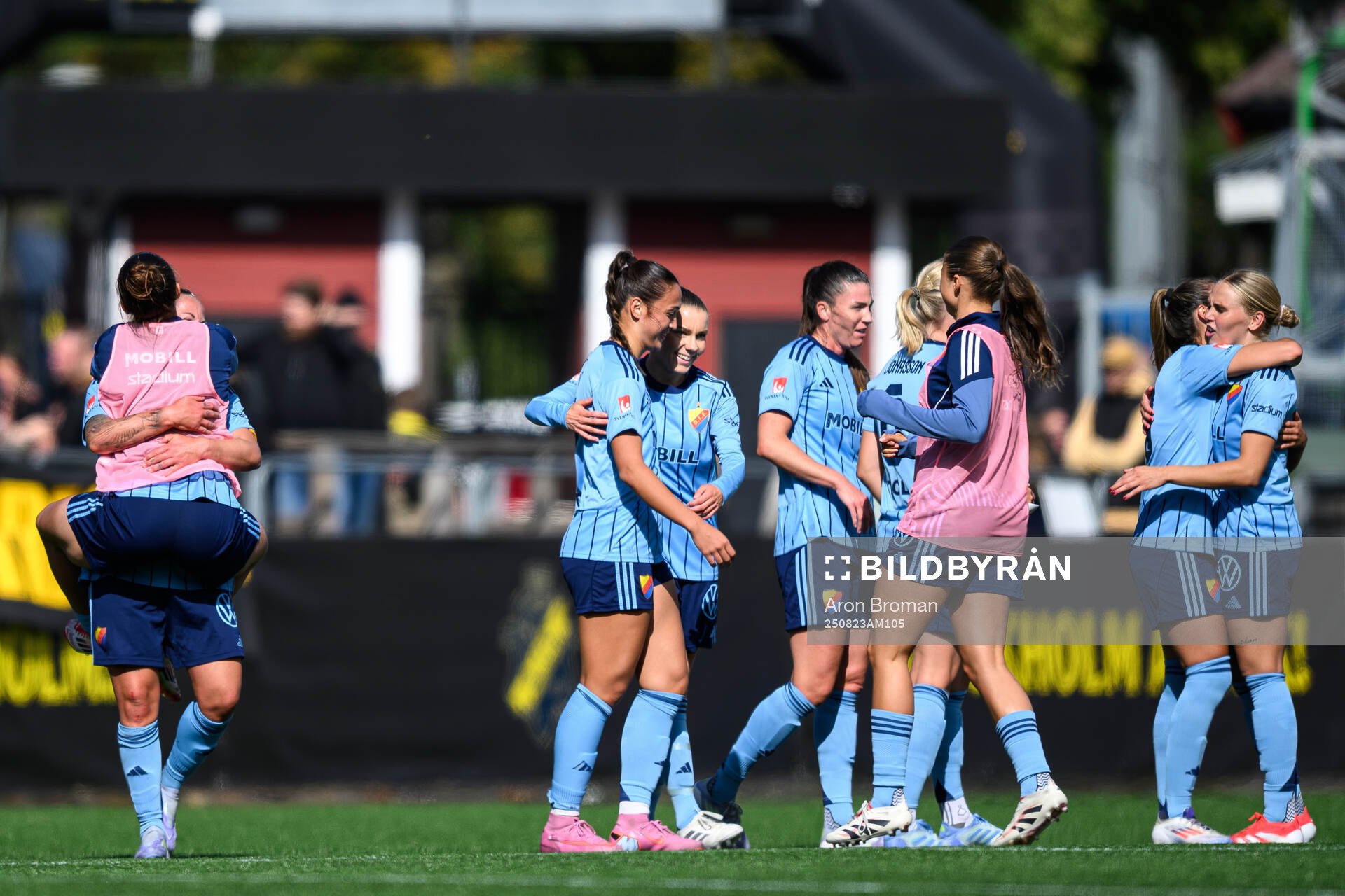 Djurgårdens spelare jublar