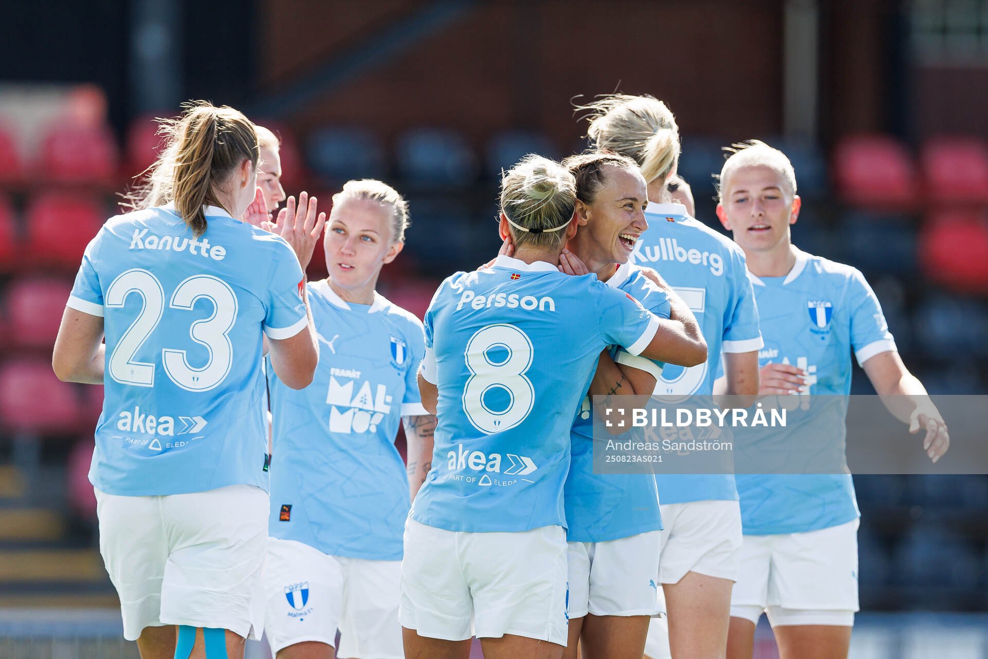 Malmö FFs Miljana Ivanovic jublar